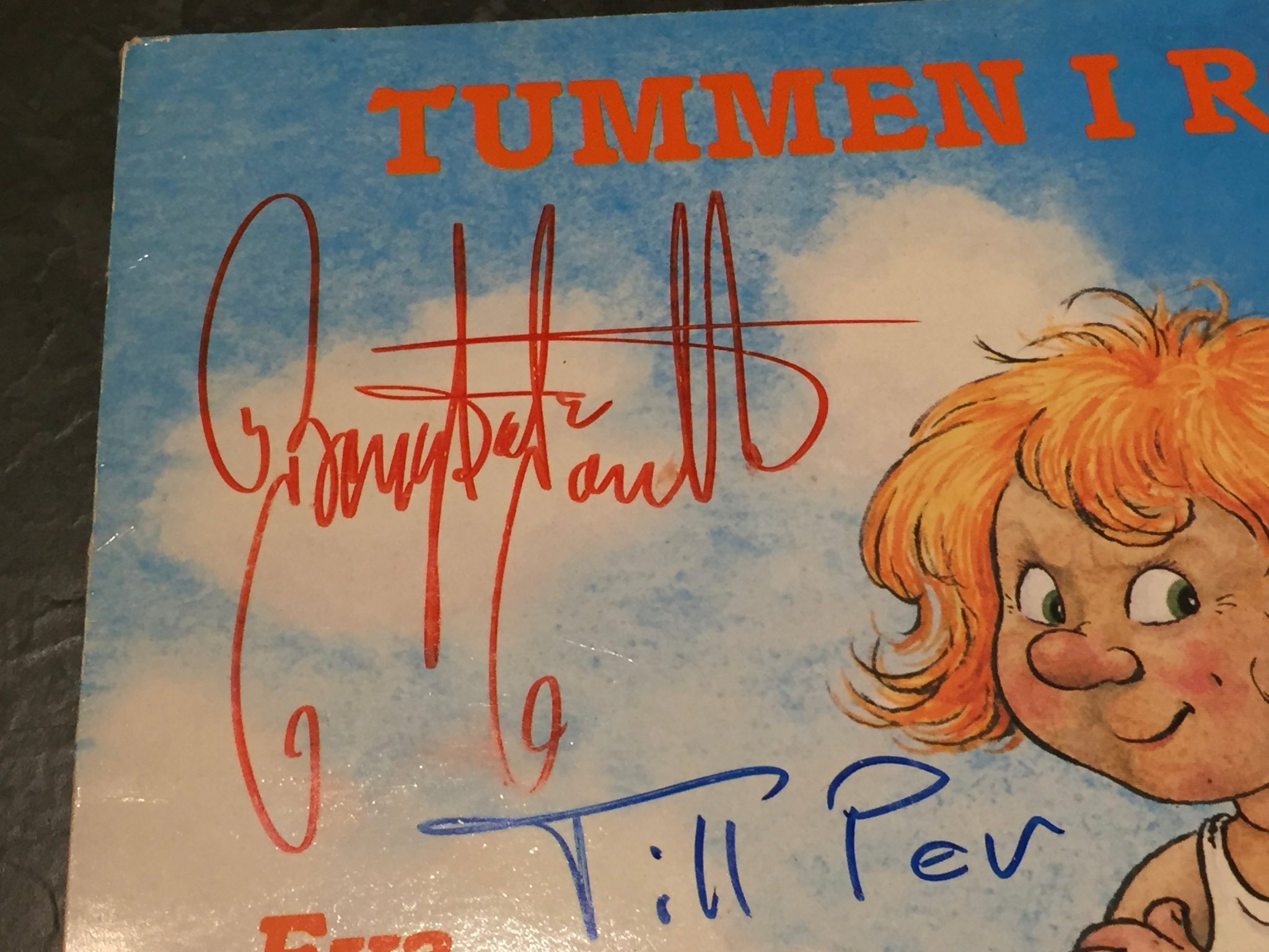 Omslagsbild för skivan EVA & BENGT SÄNDH Tummen i rövven LP EVA LP 001