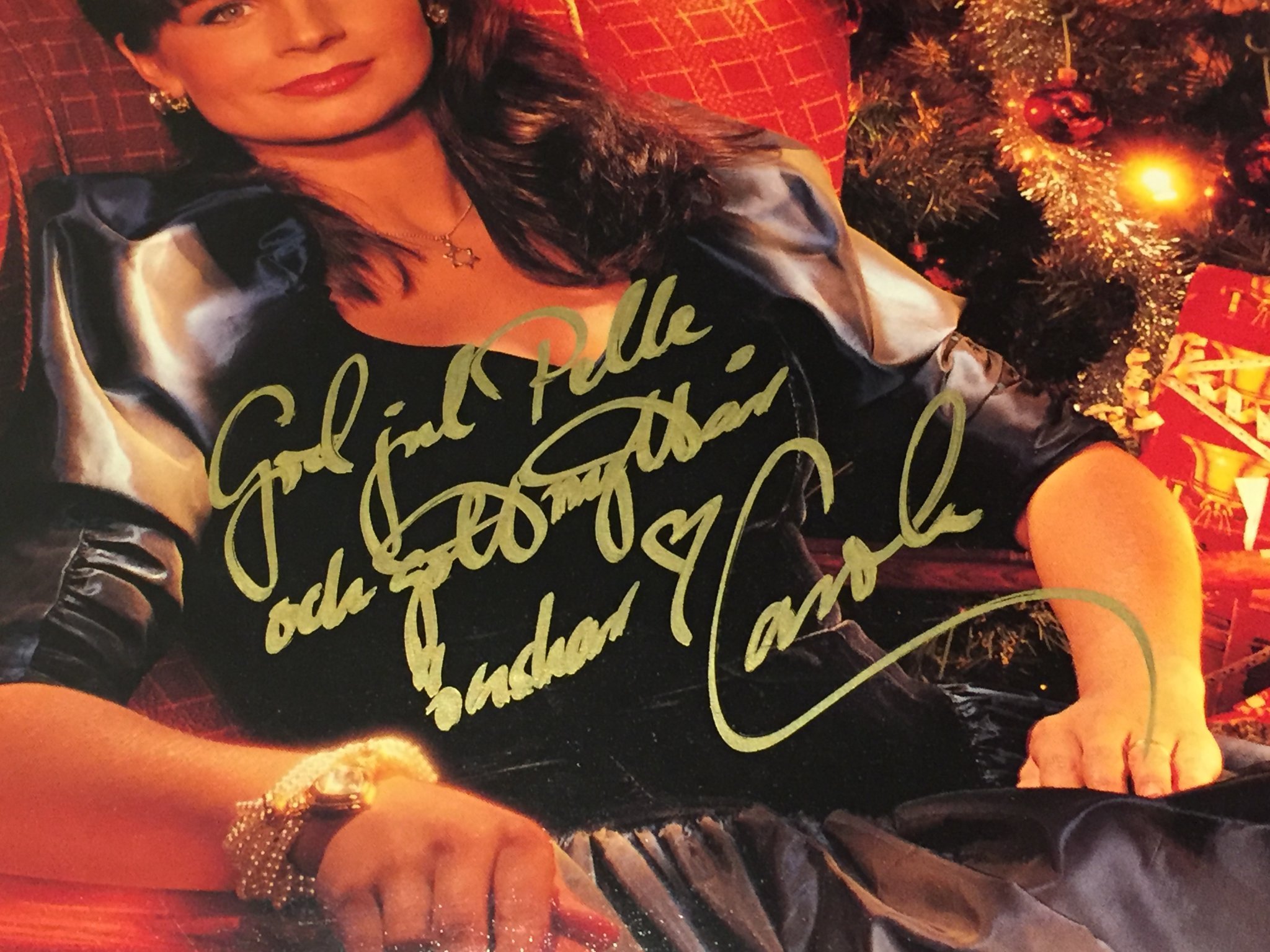 Omslagsbild för skivan CAROLA Carola Jul LP RIVAL RLP 509 autograf / signerad GOD JUL :)