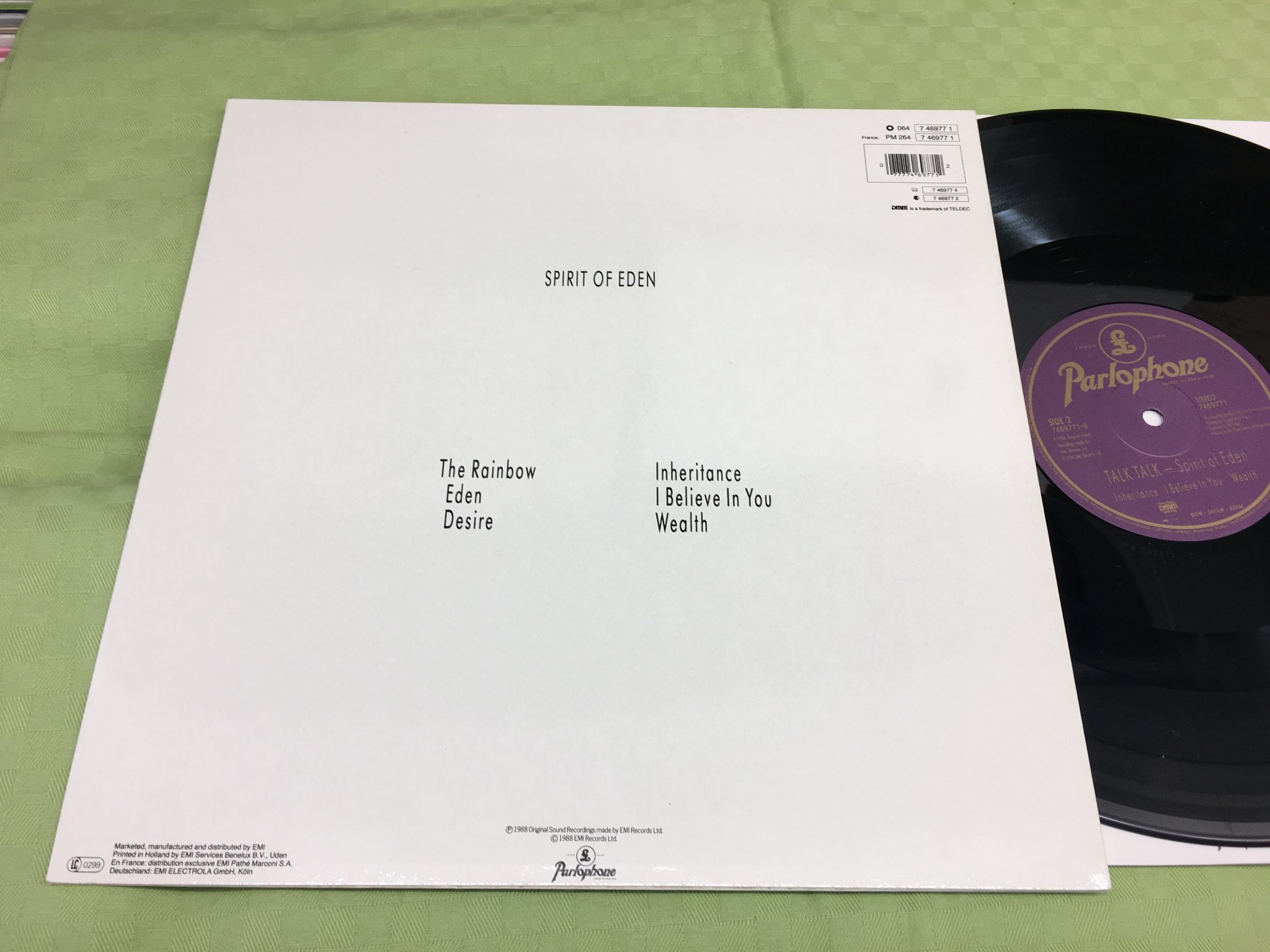 Omslagsbild för skivan TALK TALK spirit of eden LP -88 PARLOPHONE 7 46977 1