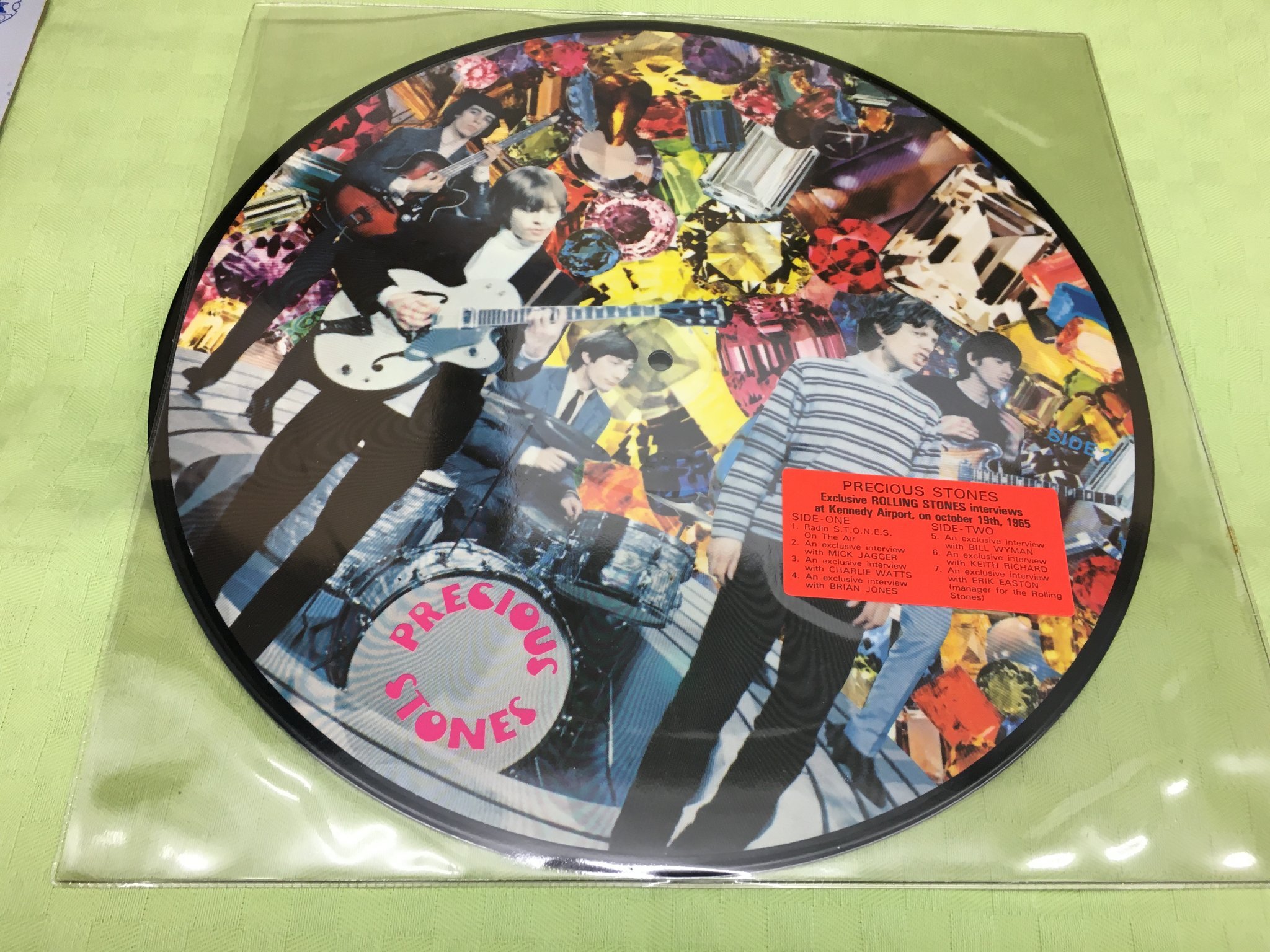 Omslagsbild för skivan ROLLING STONES Precious stones 12" PICTURE DISC PD 0001