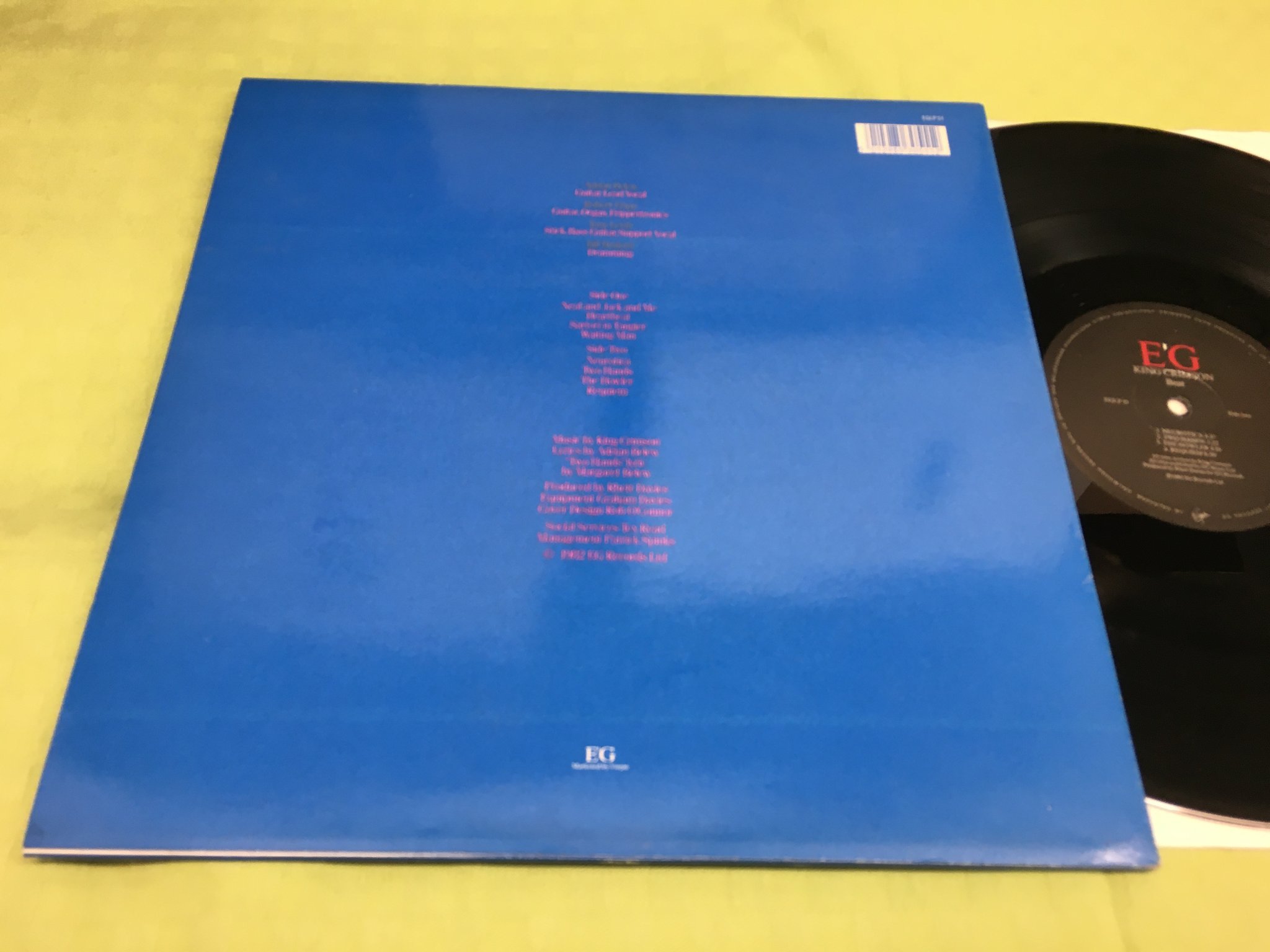 Omslagsbild för skivan KING CRIMSON beat LP EG EGLP 51 