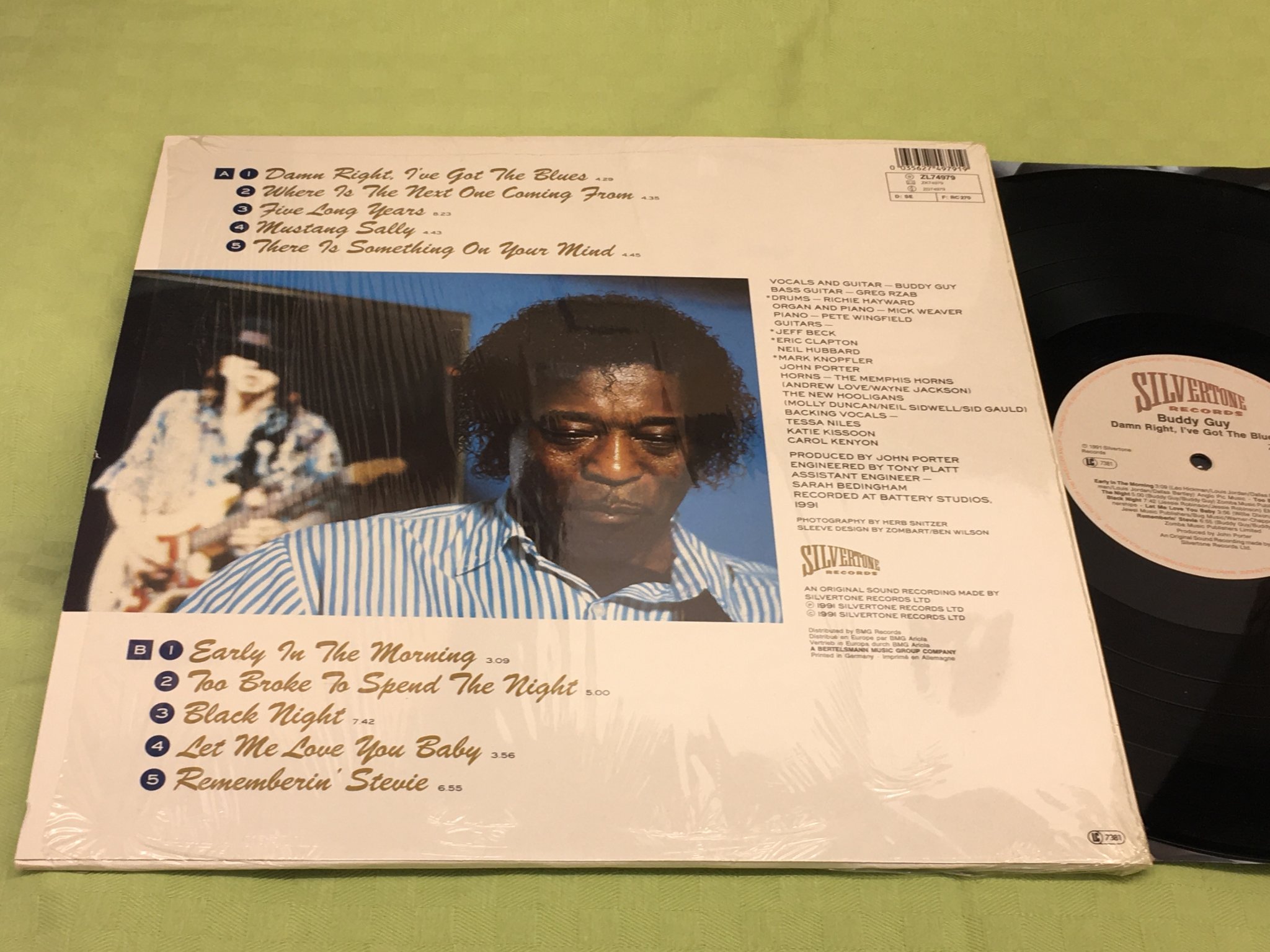Omslagsbild för skivan BUDDY GUY damn right, I've got the blues LP 91 SILVERTONE ZL 74979