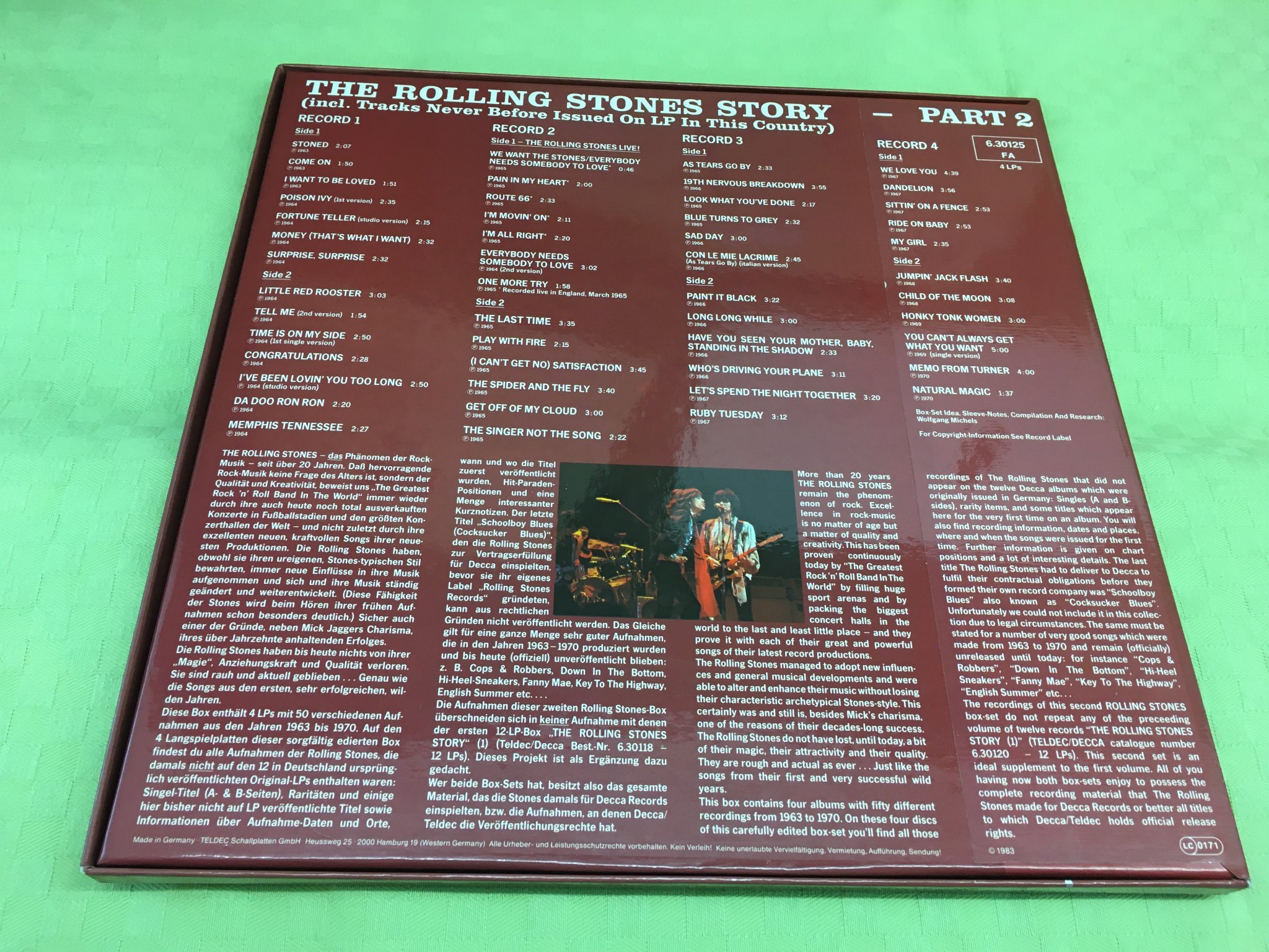 Omslagsbild för skivan ROLLING STONES the rest of the best 4xLP box DECCA GER 630125