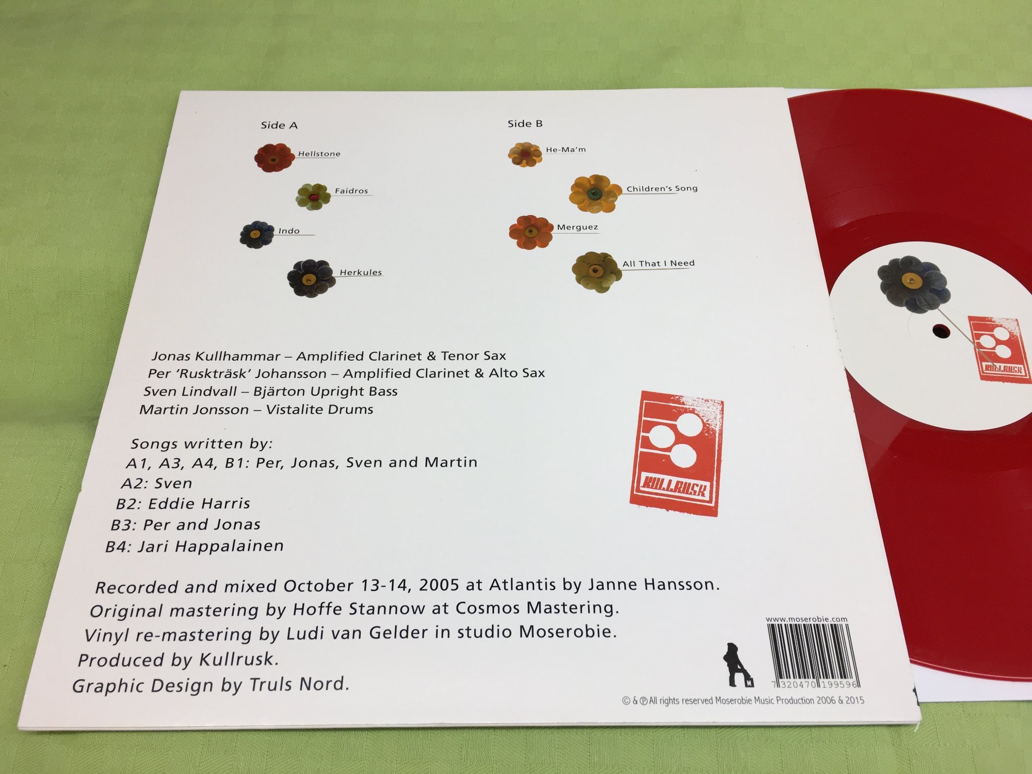 Omslagsbild för skivan KULLRUSK spring spring... LP 2015 Swe MOSEROBIE MMPLP 042