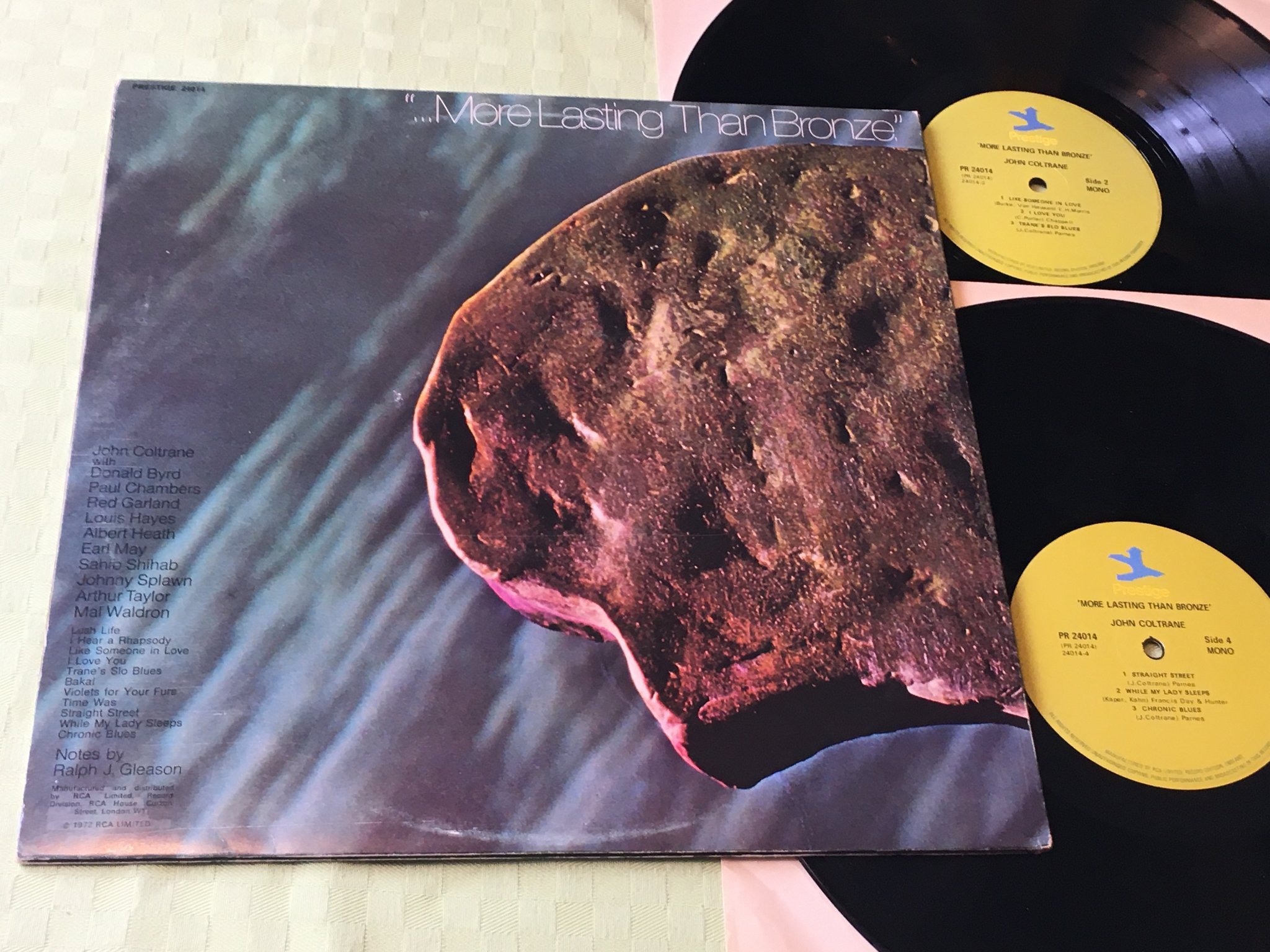 Omslagsbild för skivan JOHN COLTRANE 2xLP -72 UK PRESTIGE PR 24014