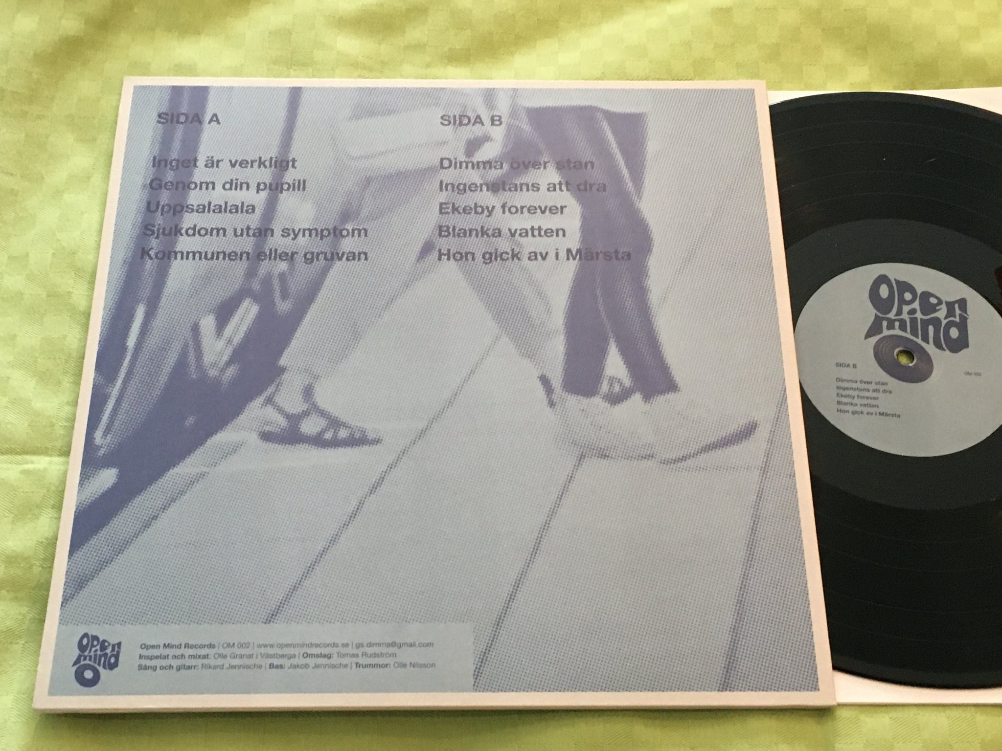 Omslagsbild för skivan DIMMA dimma över Ekeby LP 2016 Swe OPEN MIND OM 002