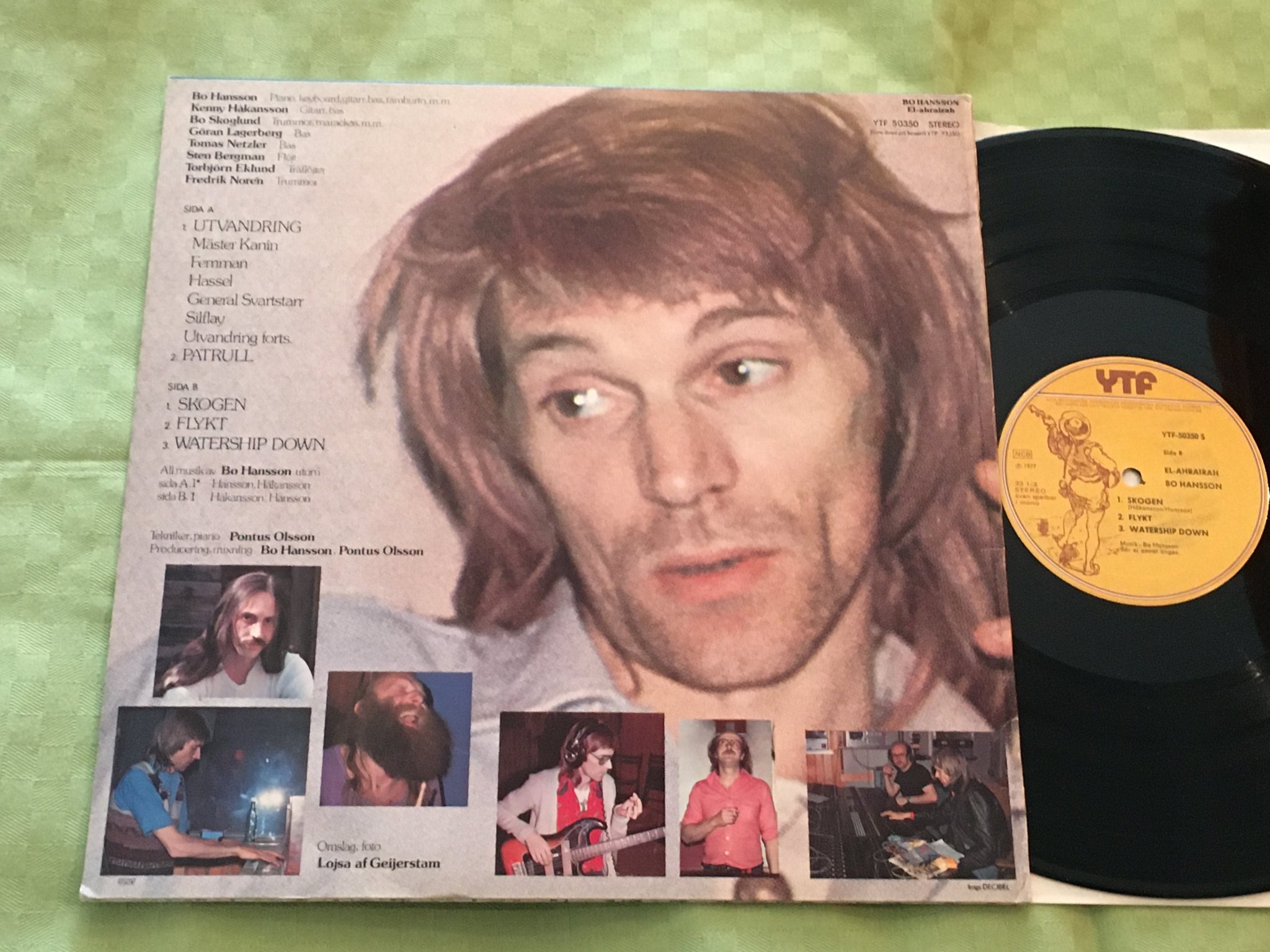 Omslagsbild för skivan BO HANSSON el-ahrairah LP -77 YTF 50350 