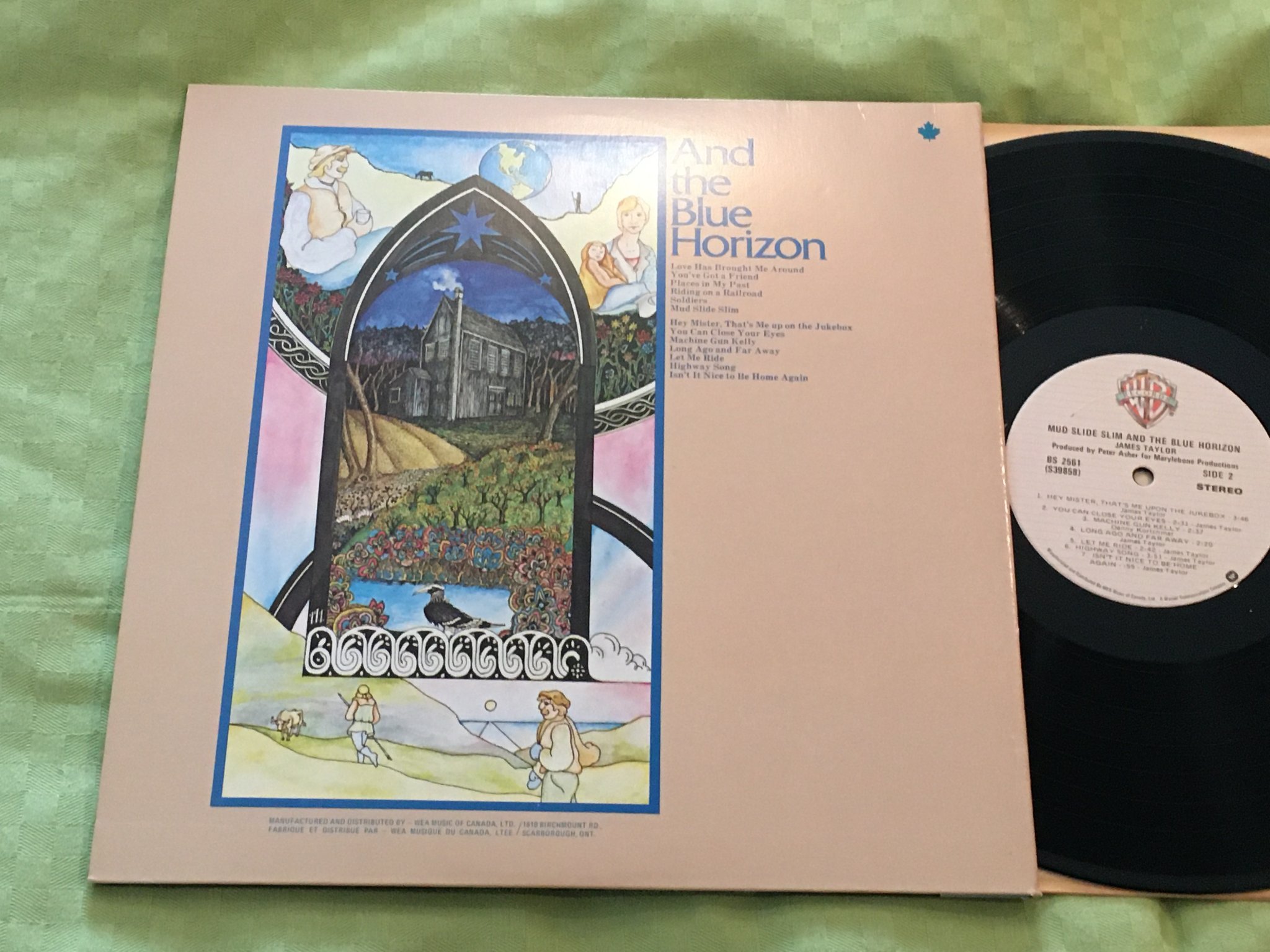 Omslagsbild för skivan JAMES TAYLOR mud slide slim LP Can. WARNER BROS BS 2561