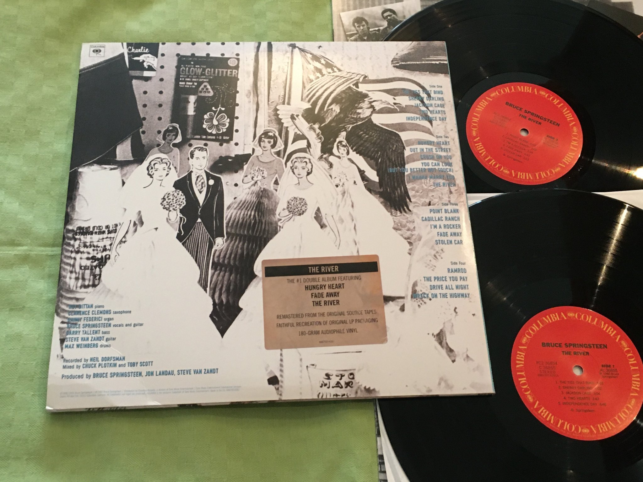 Omslagsbild för skivan BRUCE SPRINGSTEEN the river 2xLP 1980/2014 Columbia 180-gram 