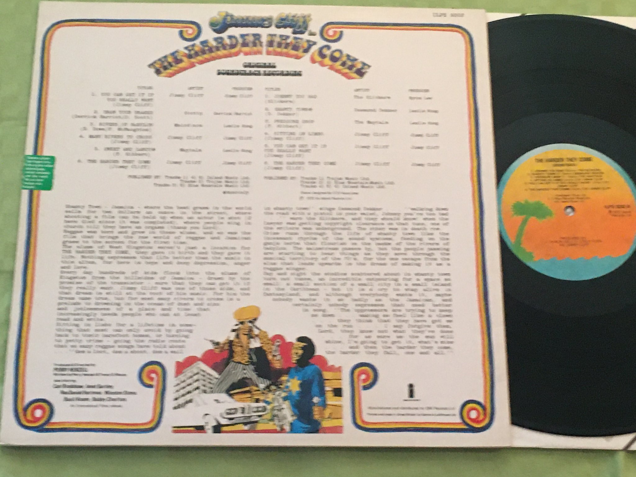 Omslagsbild för skivan V/A the harder they come the harder they fall LP UK ISLAND ILPS 9202