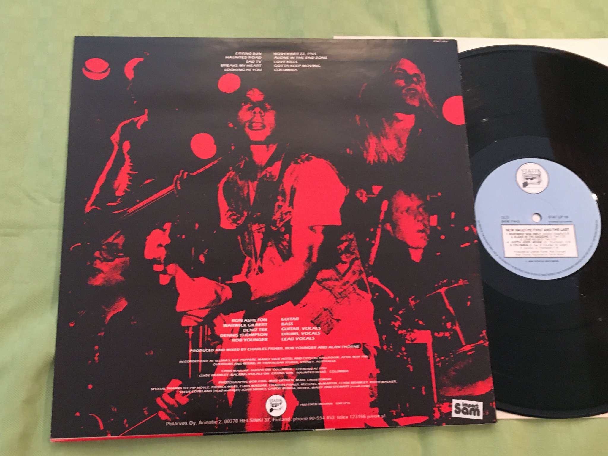 Omslagsbild för skivan NEW RACE the first and the last LP -81 Fin STATIK STAT LP 16