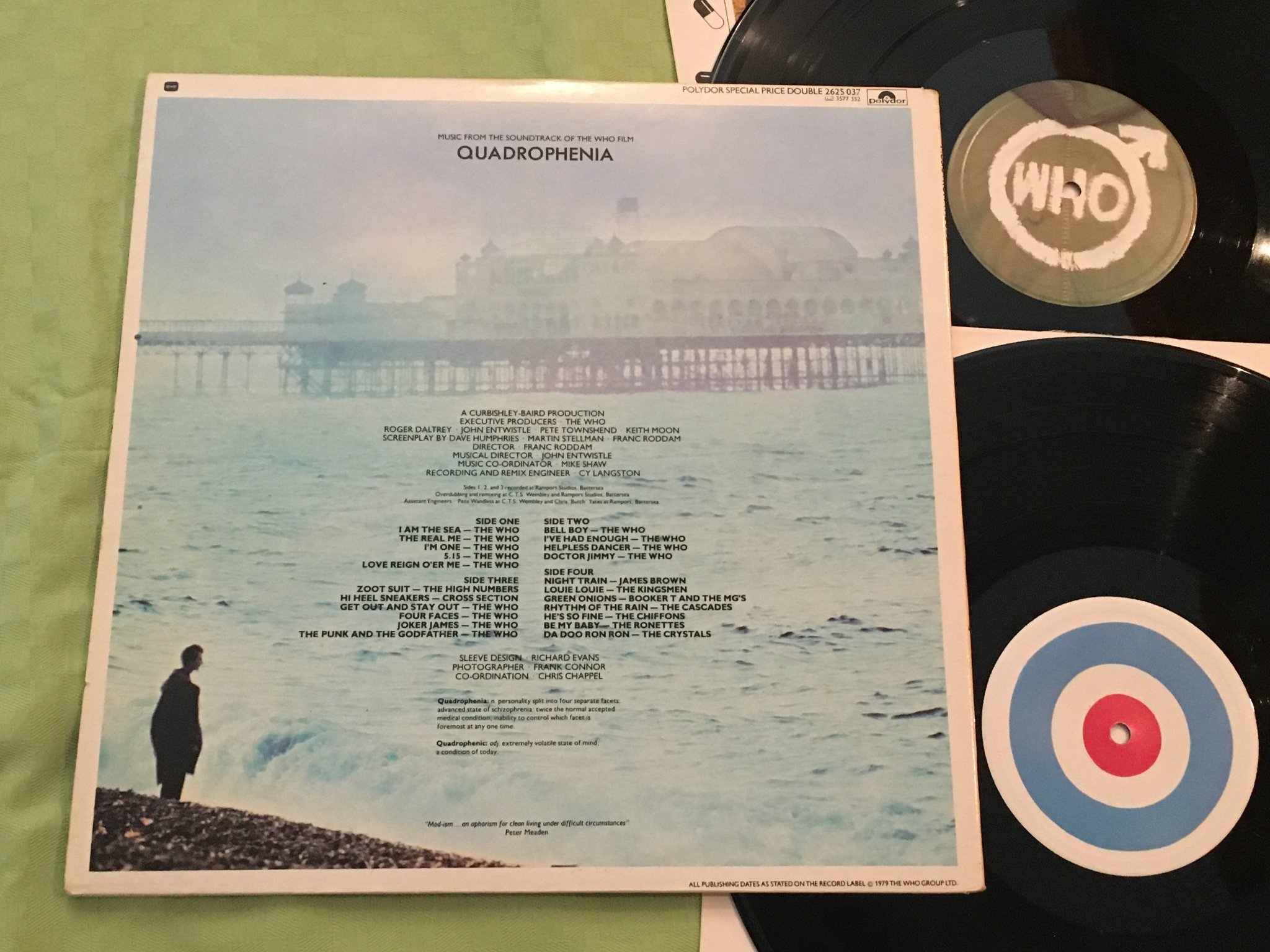 Omslagsbild för skivan THE WHO quadrophenia 2xLP -79 POLYDOR 2625 037