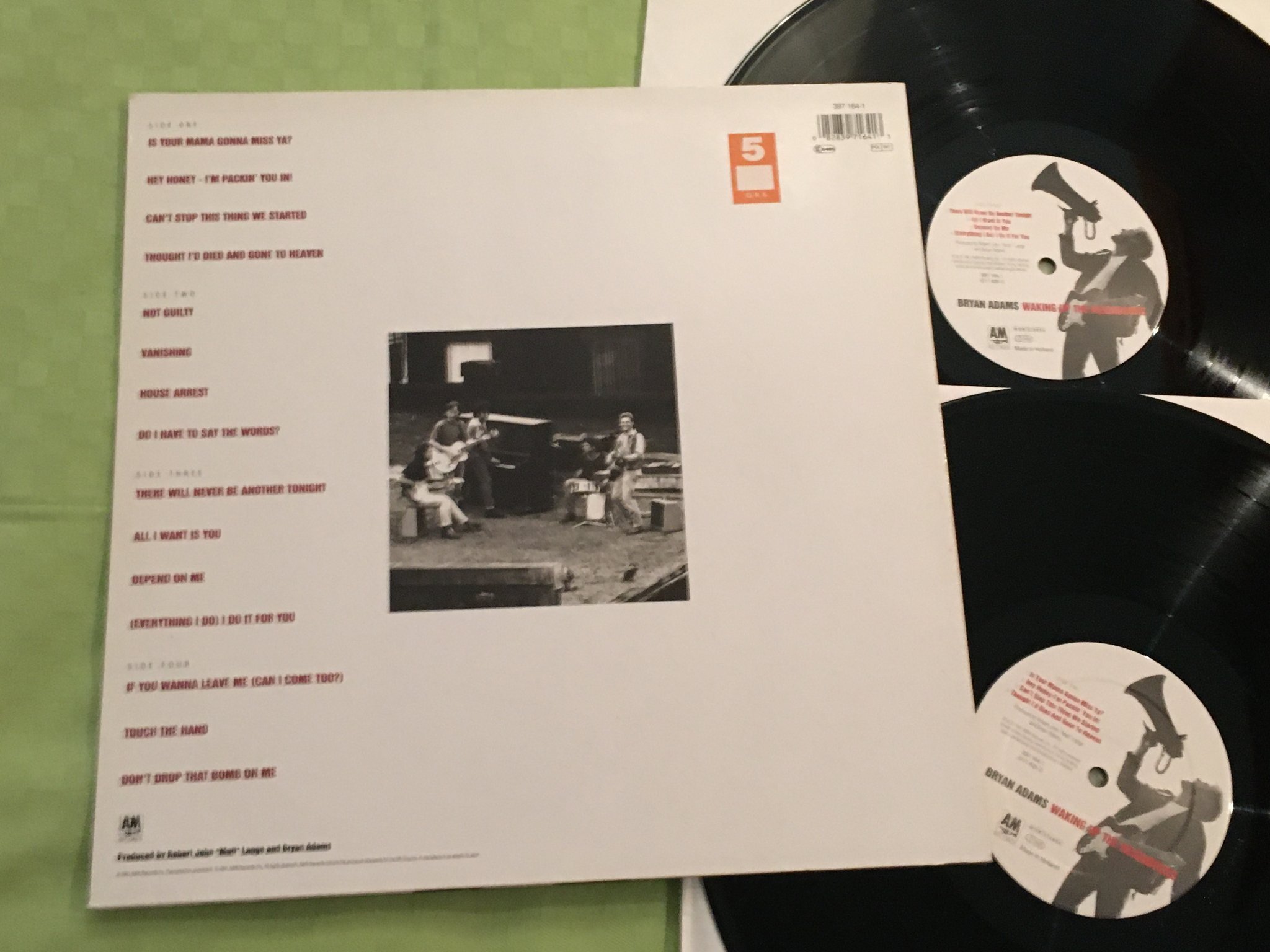 Omslagsbild för skivan BRYAN ADAMS waking up the neighbours 2xLP -91 Hol A&M 397164-1