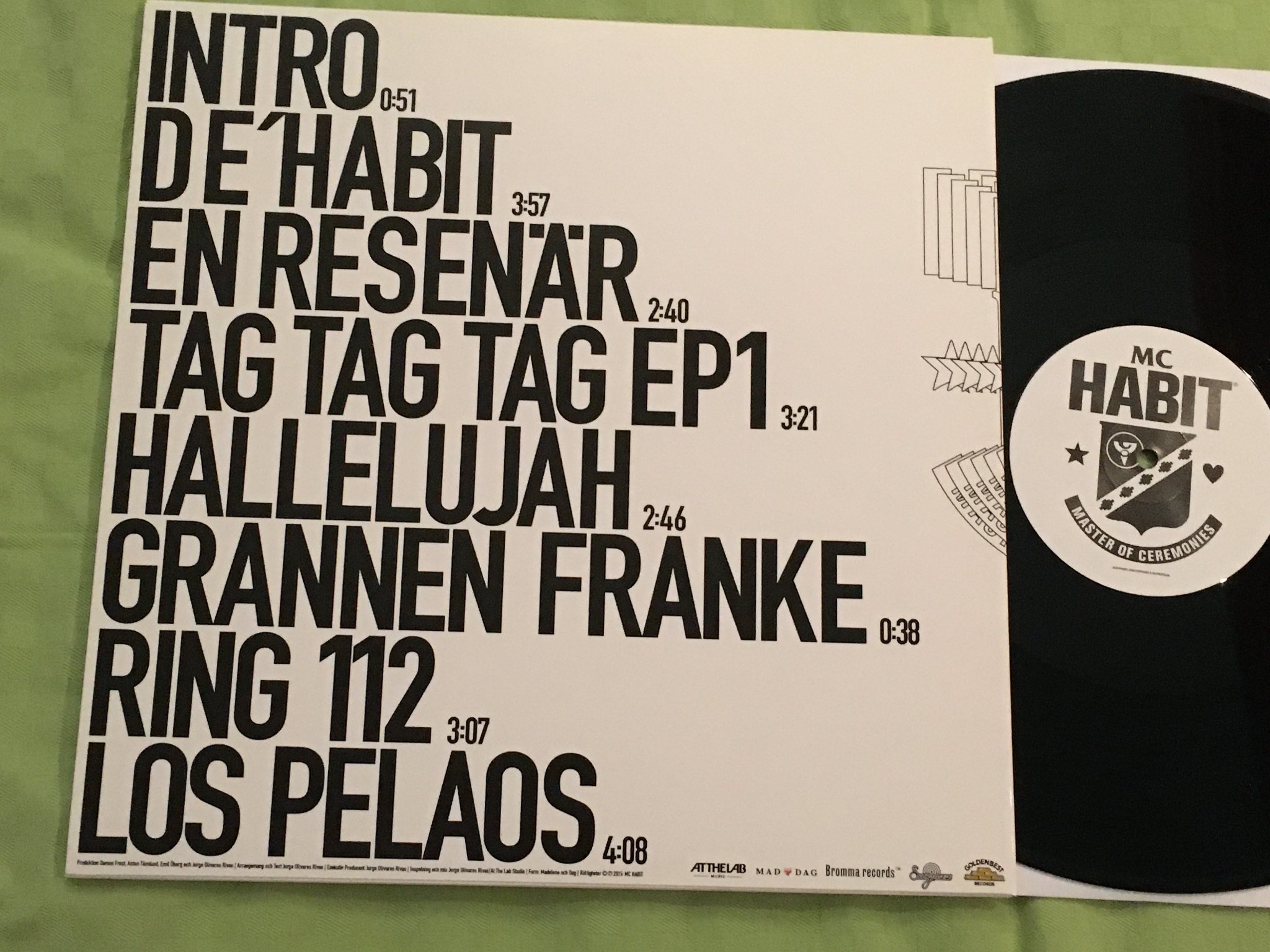 Omslagsbild för skivan MC HABIT f*ck Habit 12"ep 2015 GOLDENBEST GOLDENVINYL_08