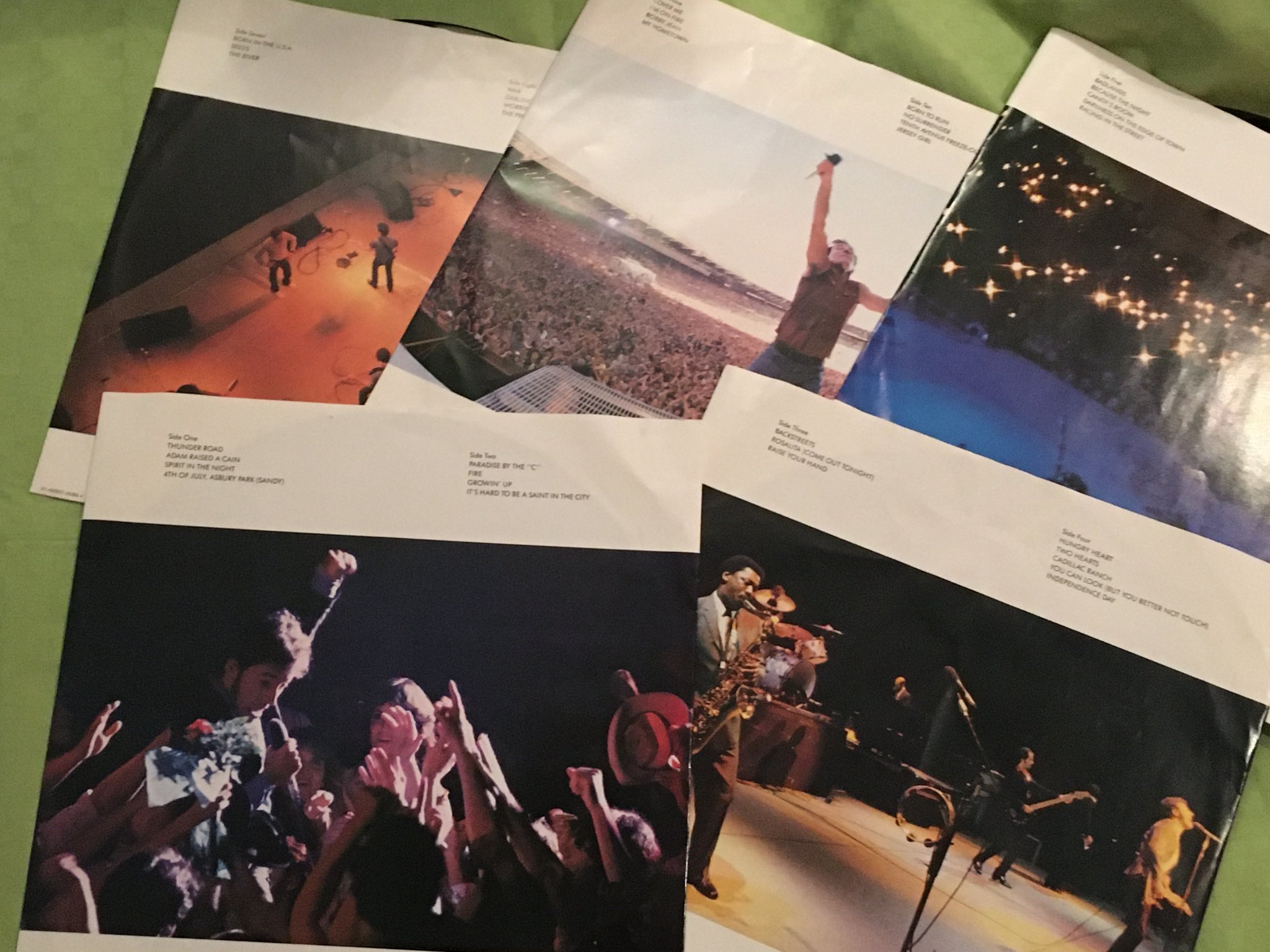 Omslagsbild för skivan BRUCE SPRINGSTEEN live 1975-85 5xLP box CBS 4502271