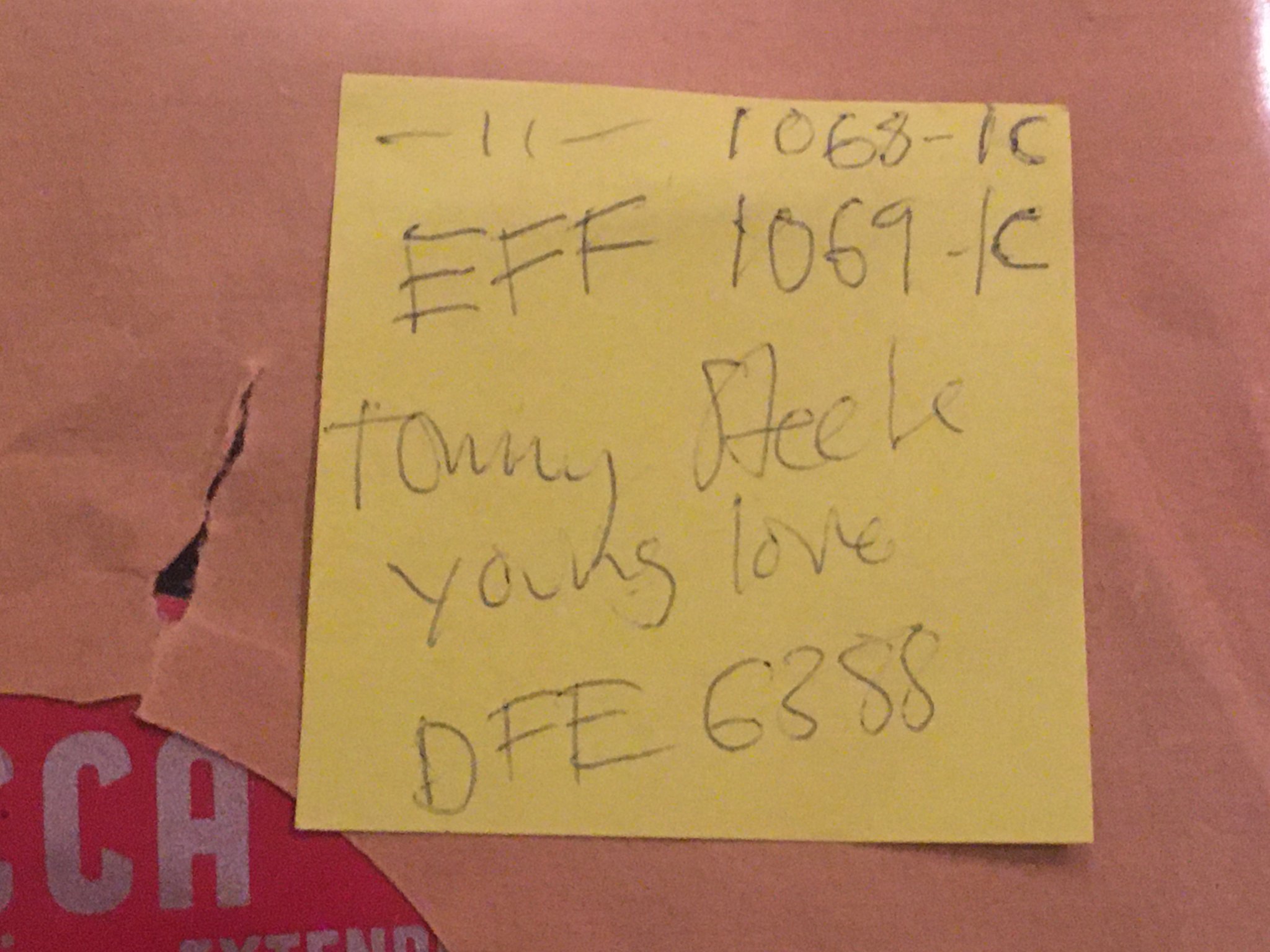 Omslagsbild för skivan UDDA Tommy Steele EP test press NORGE? UK? rock n roll