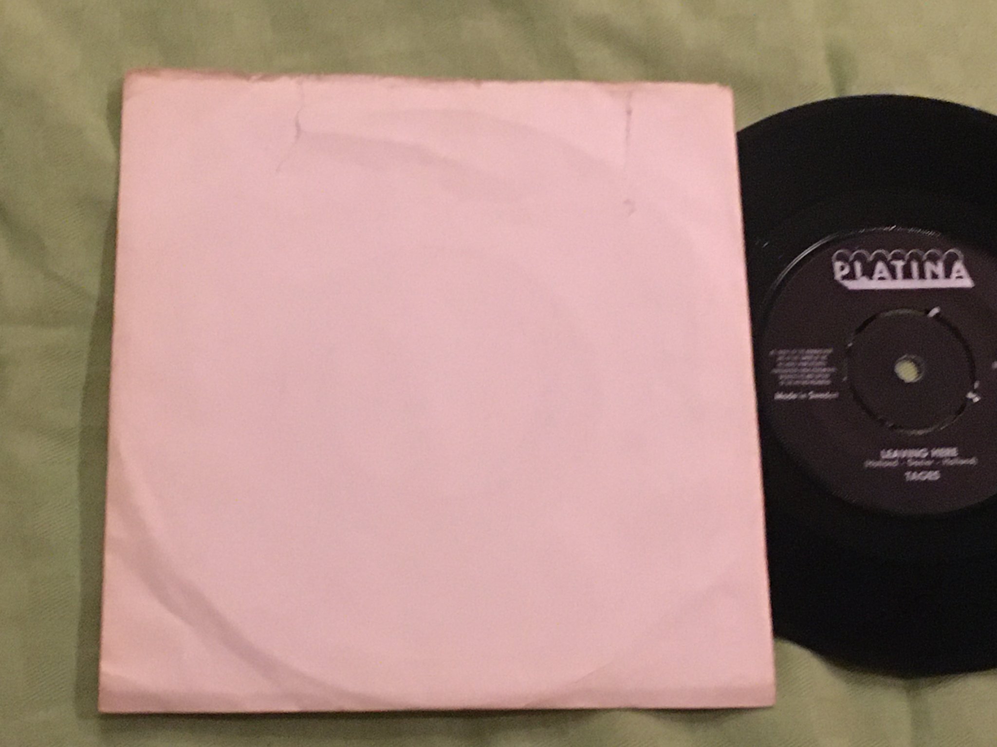 Omslagsbild för skivan TAGES in my dreams  7"single PLATINA PA 122