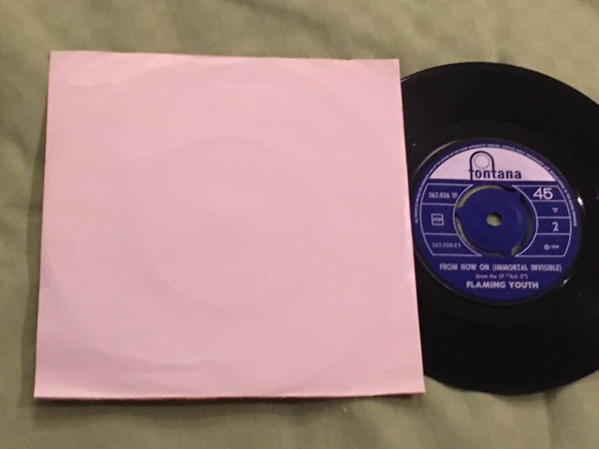 Omslagsbild för skivan FLAMING YOUTH guide me orion 7"single FONTANA 2620236 TF riktigt svår 45a