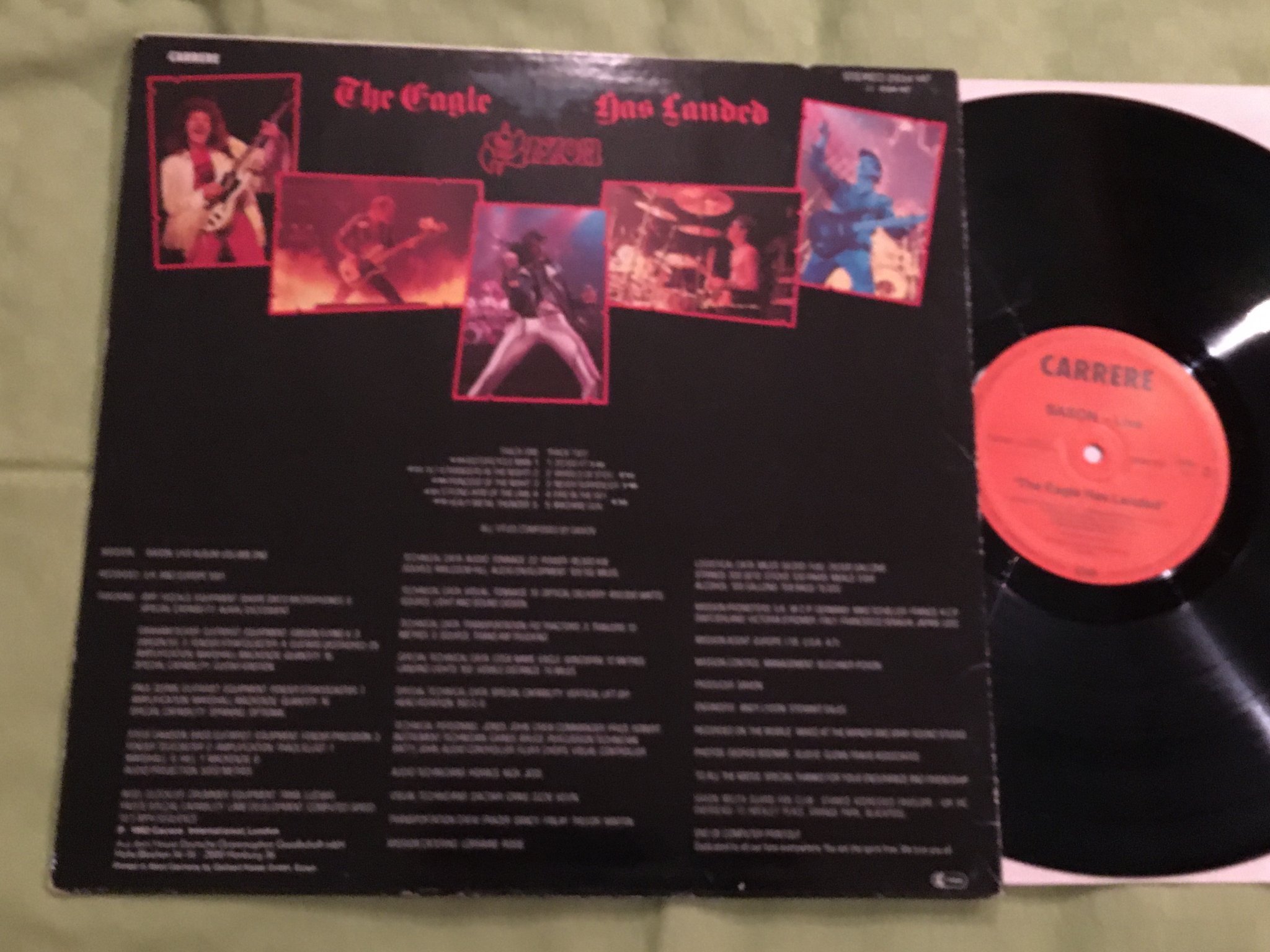 Omslagsbild för skivan SAXON live LP -82 Ger CARRERE 2934147
