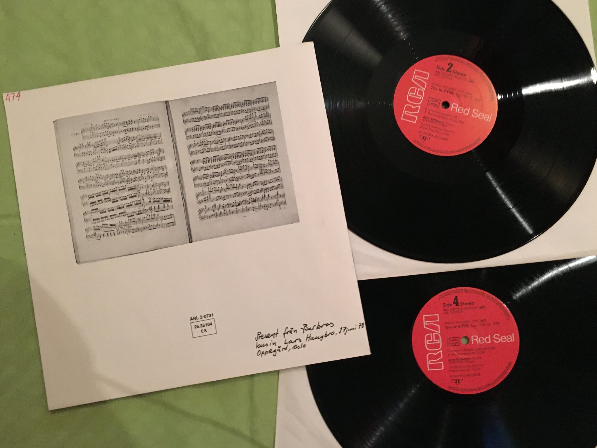 Omslagsbild för skivan HENRYK SZERYNG & PIERRE FOURNIER 2XLP BOX -75 ger. RCA ARL 2-0731-1/2