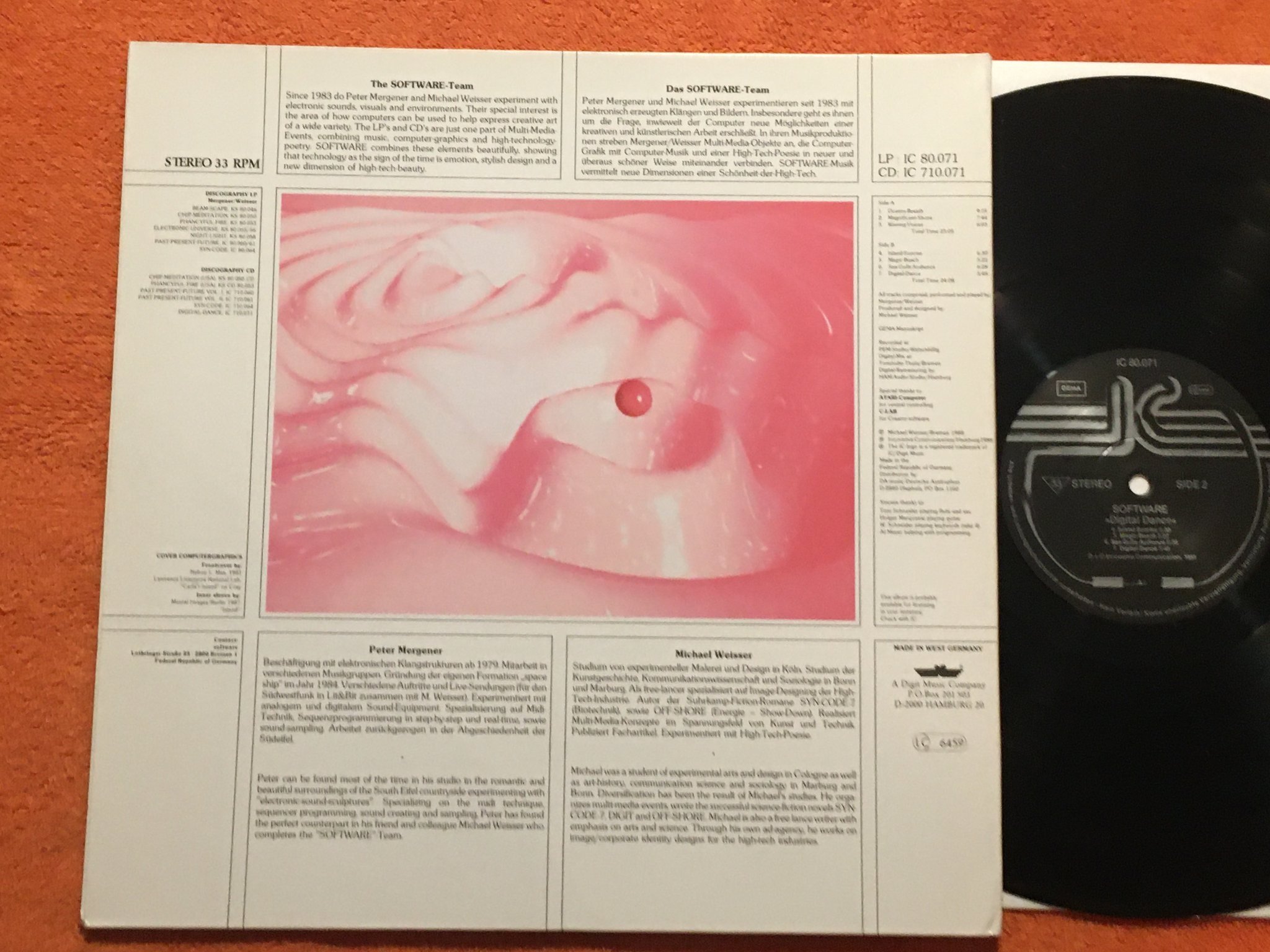 Omslagsbild för skivan SOFTWARE digital-dance LP -88 Germany INNOVATIVE COMMUNICATION very rare