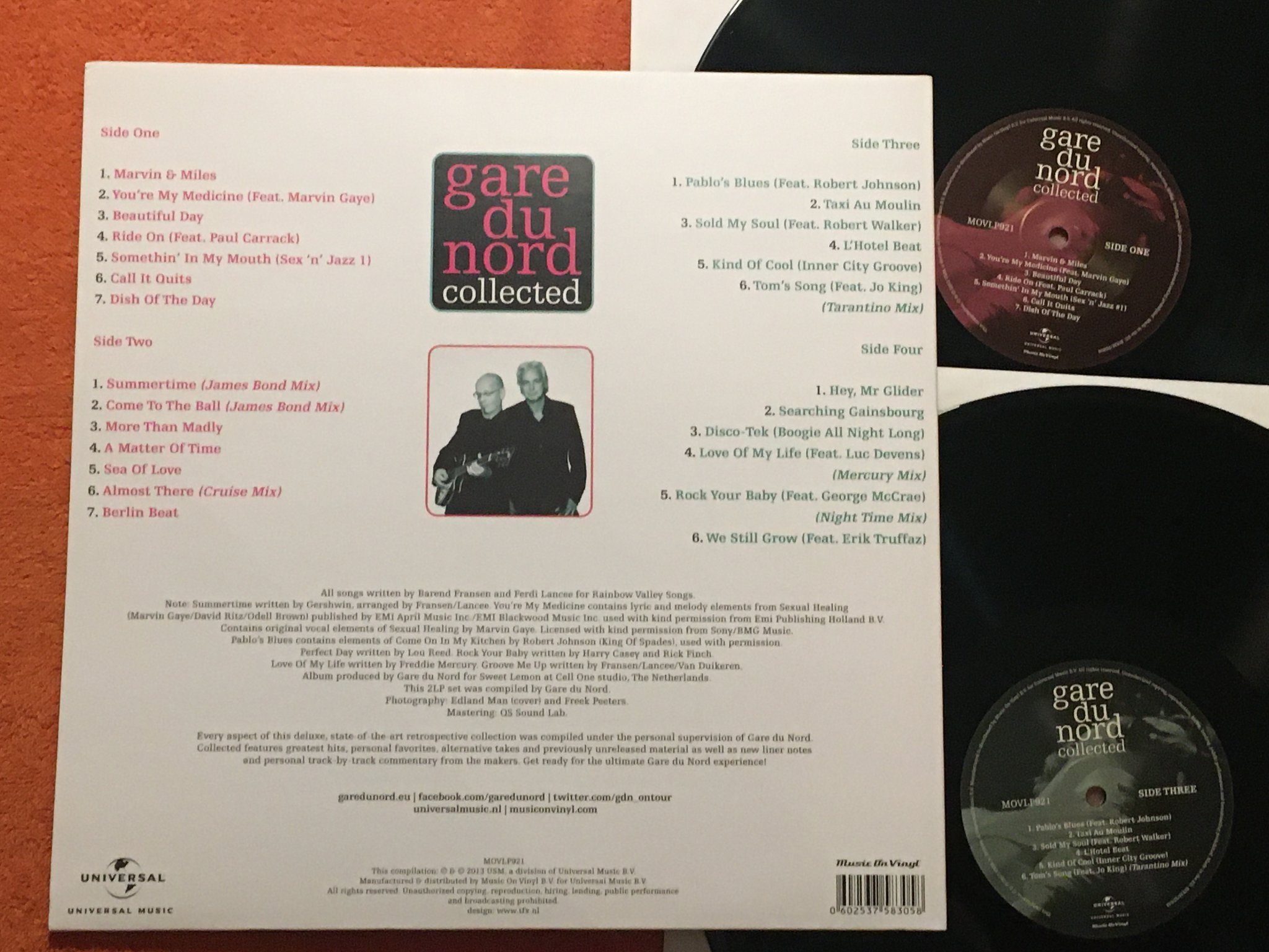 Omslagsbild för skivan GARE DU NORD collected 2xLP 2013 MUSIC ON VINYL MOVLP921 very rare