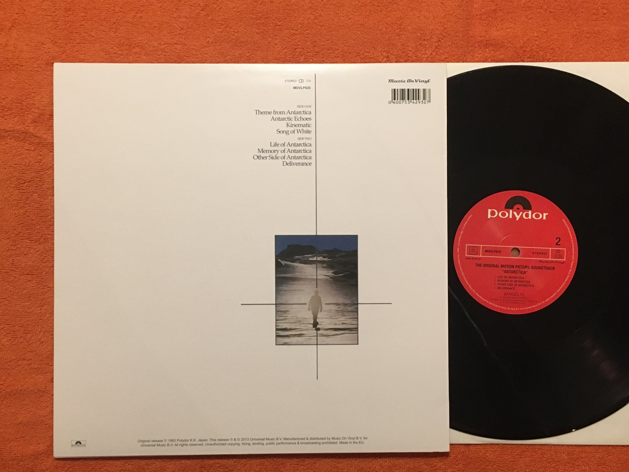 Omslagsbild för skivan VANGELIS antartica LP 2013 MUSIC ON VINYL MOVLP820
