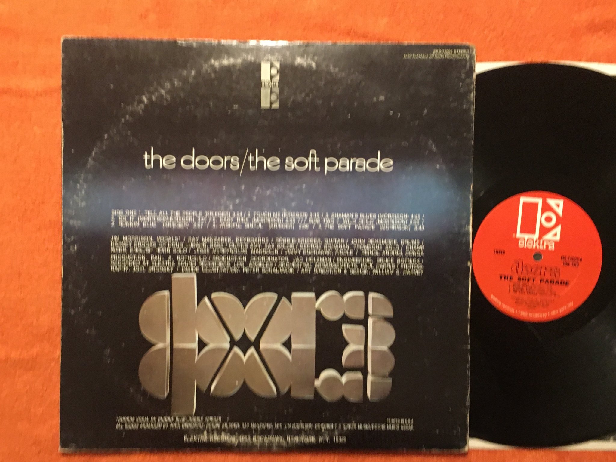 Omslagsbild för skivan THE DOORS the soft parade LP -69 US ELEKTRA EKS-75005