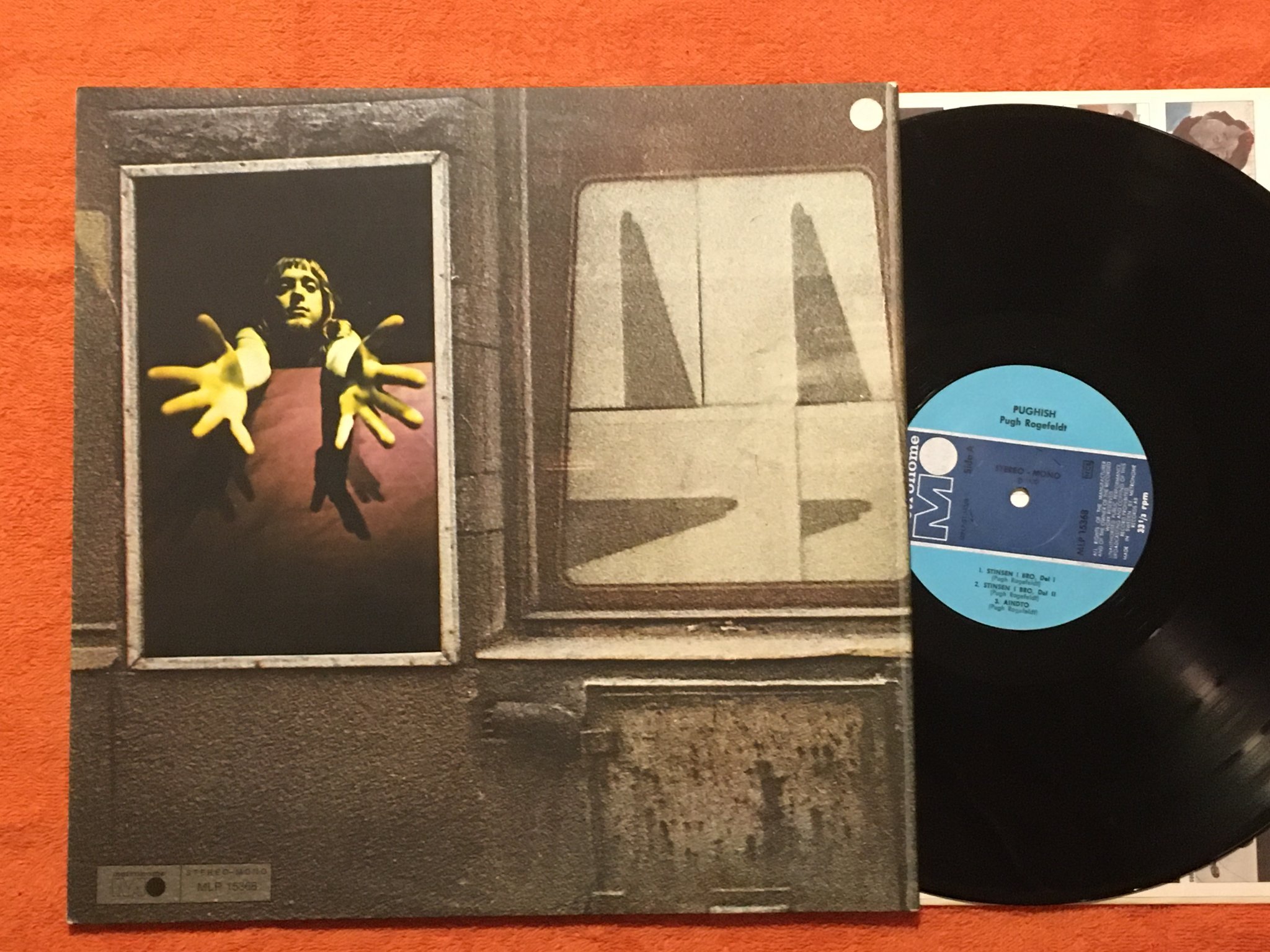 Omslagsbild för skivan PUGH ROGEFELDT pugish LP -70 Swe METRONOME MLP 15368