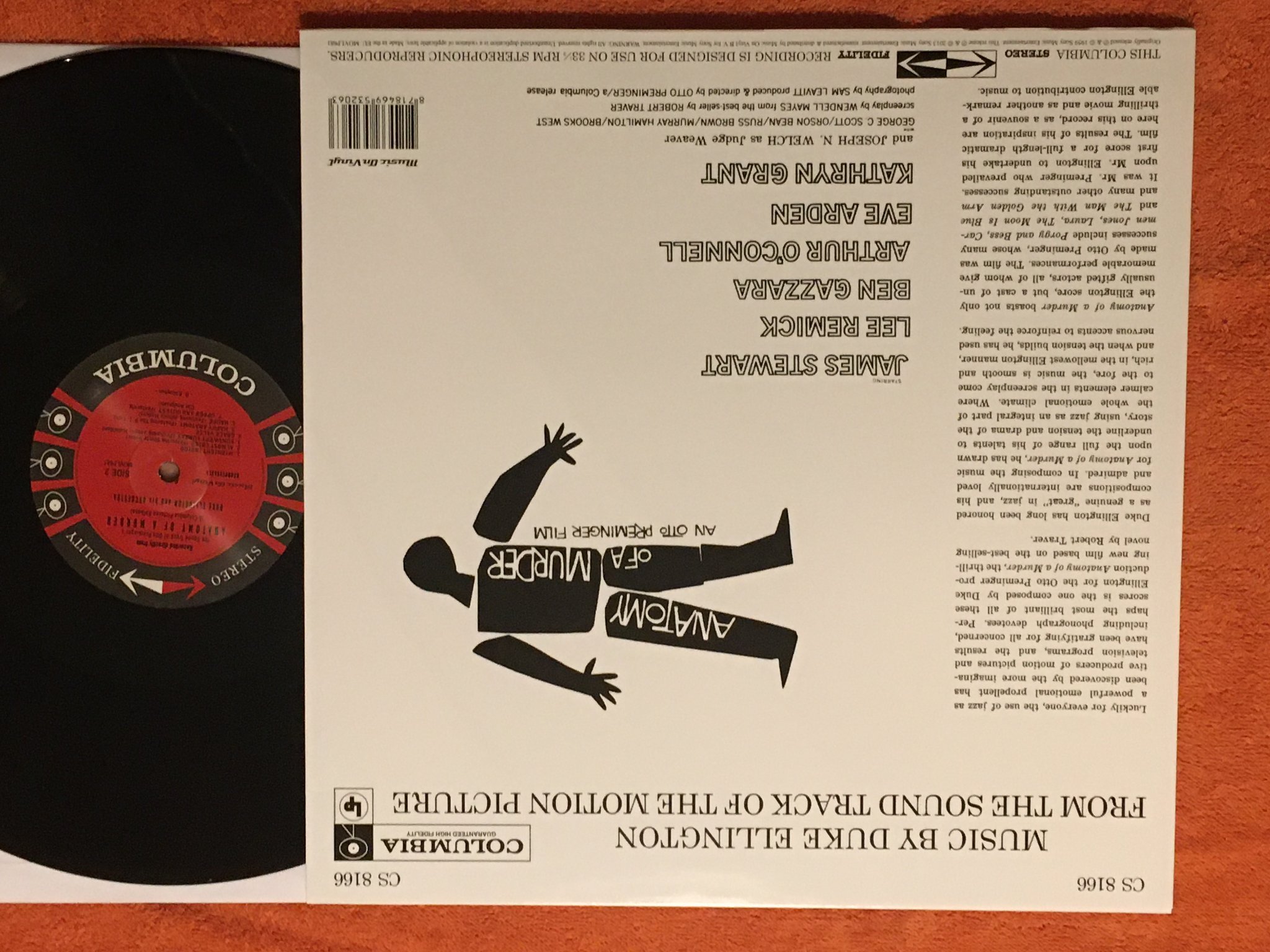Omslagsbild för skivan DUKE ELLINGTON Anatomy Of A Murde LP 2013 music on vinyl MOVLP681