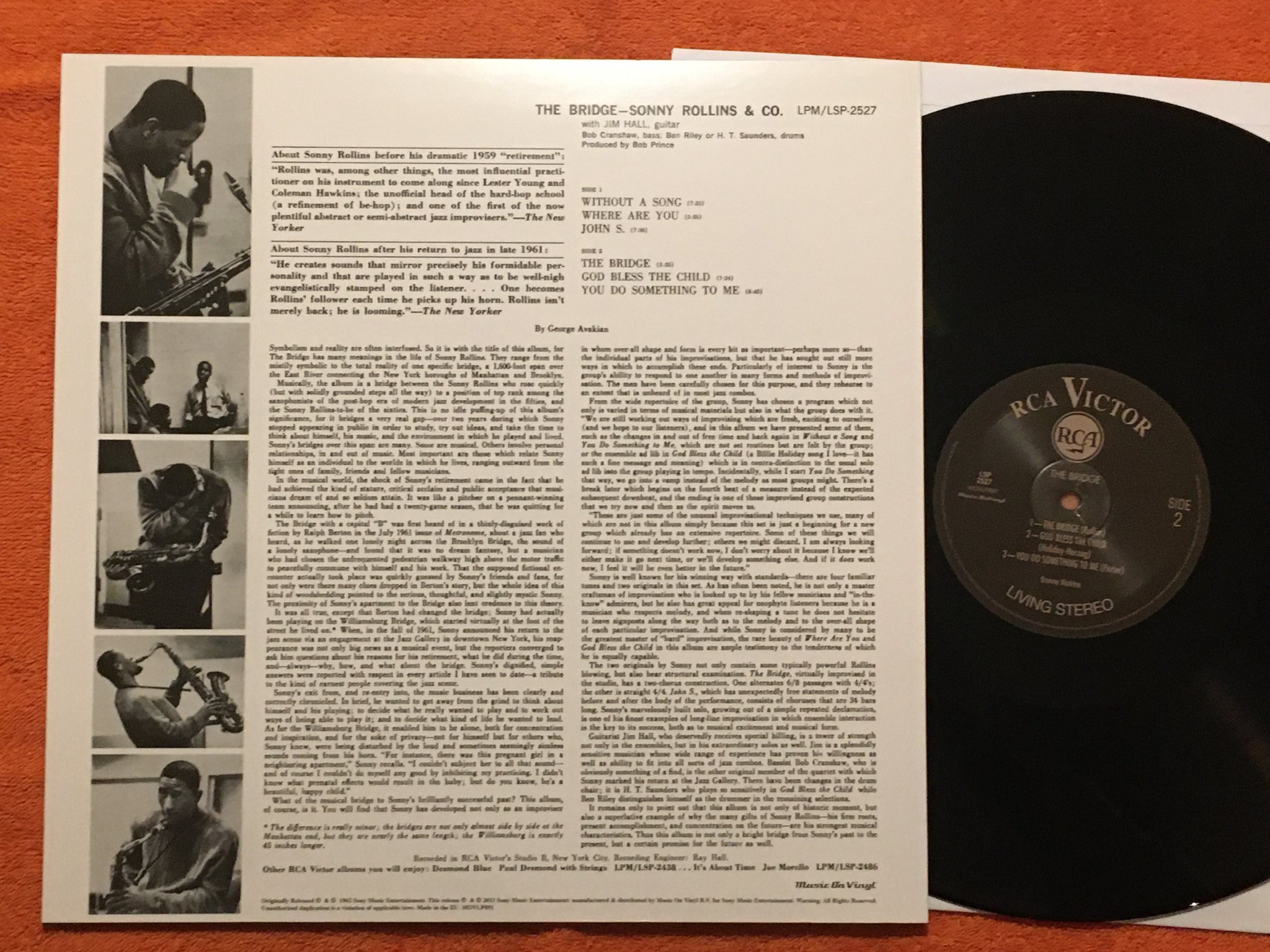 Omslagsbild för skivan SONNY ROLLINS the bridge LP 2013 music on vinyl MOVLP891