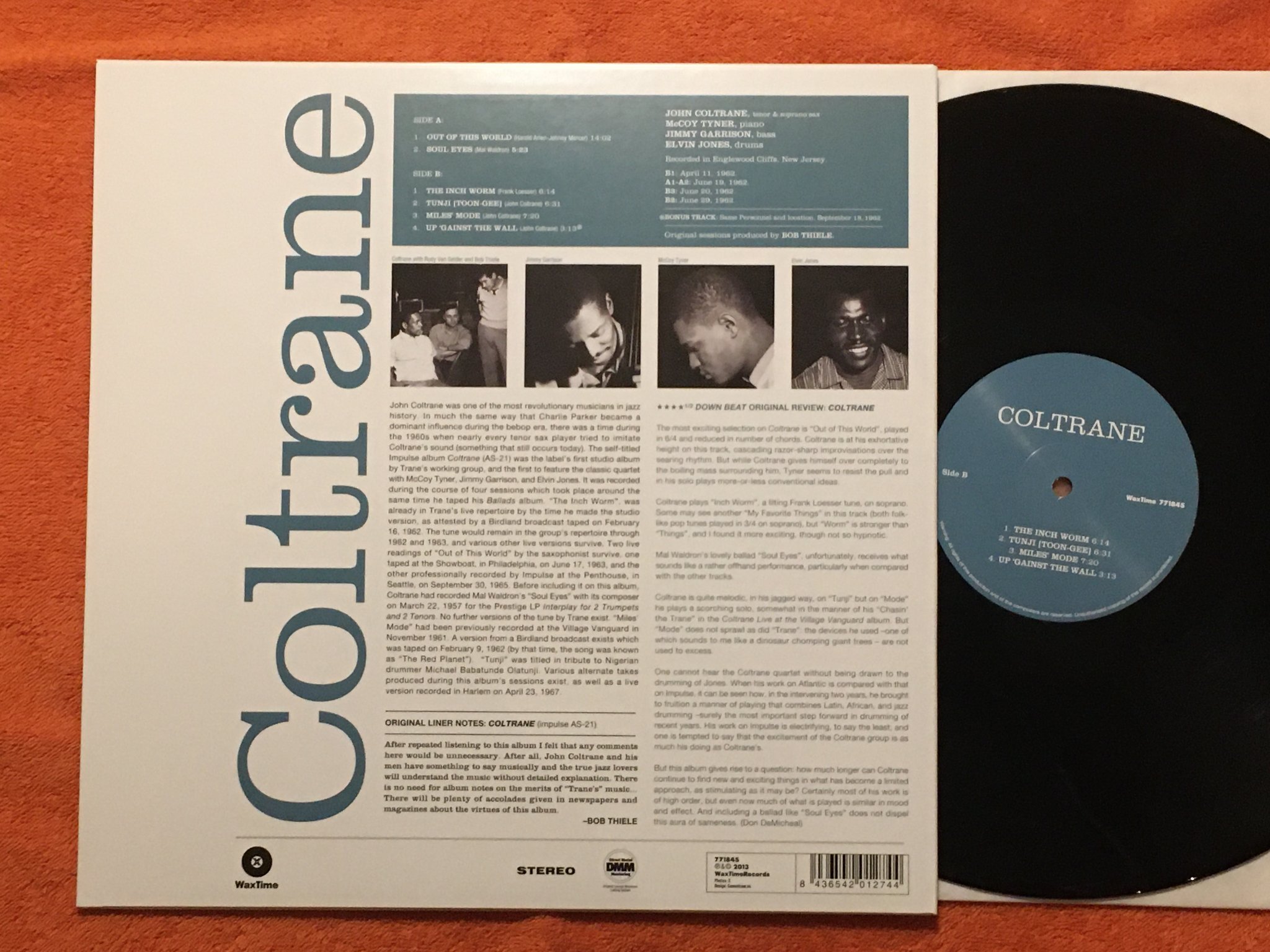 Omslagsbild för skivan JOHN COLTRANE Coltrane LP 2013 WAXTIME 771845 
