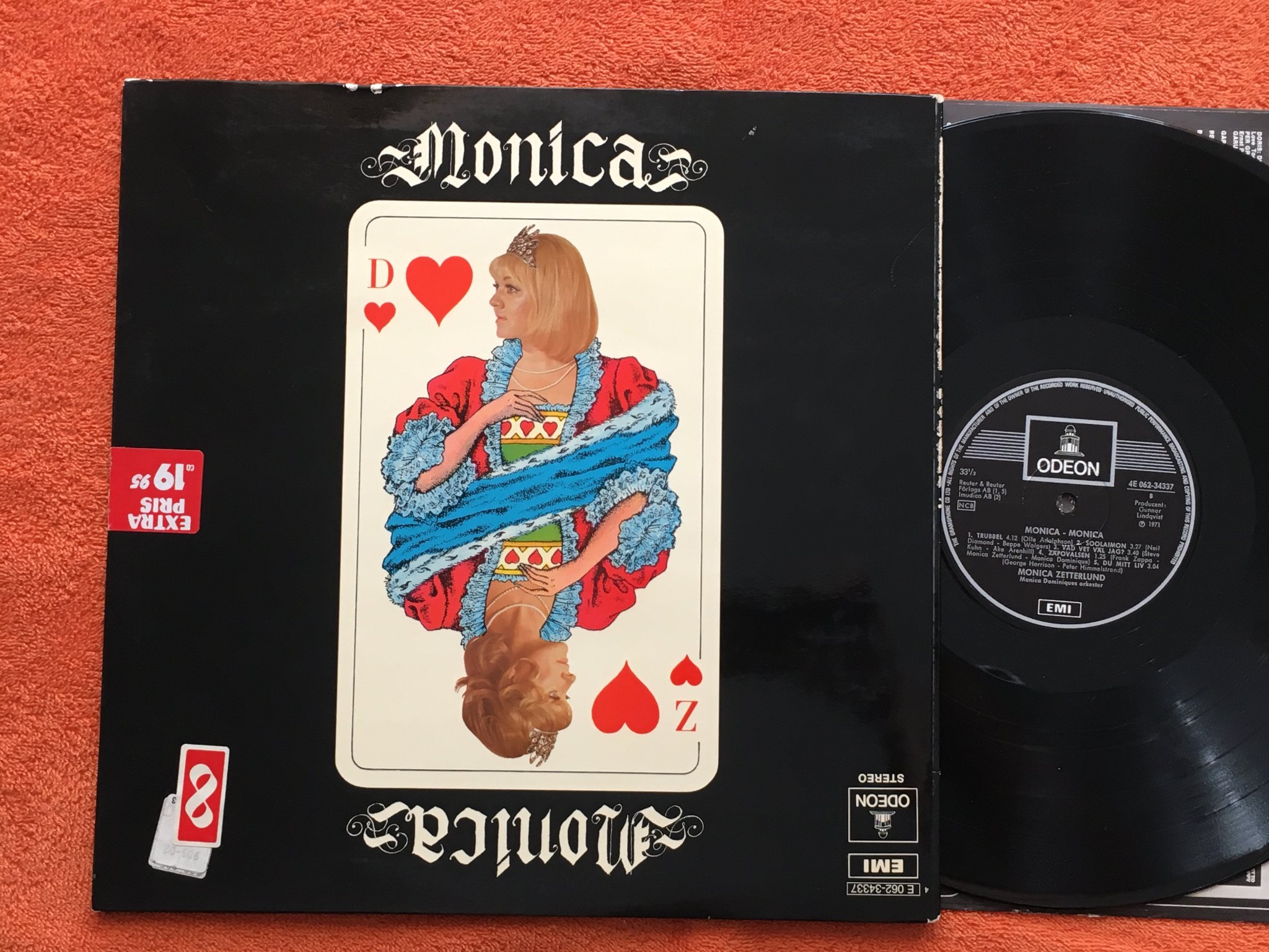 Omslagsbild för skivan MONICA ZETTERLUND & MONICA DOMINIQUE LP -71 Swe ODEON E 062-34337