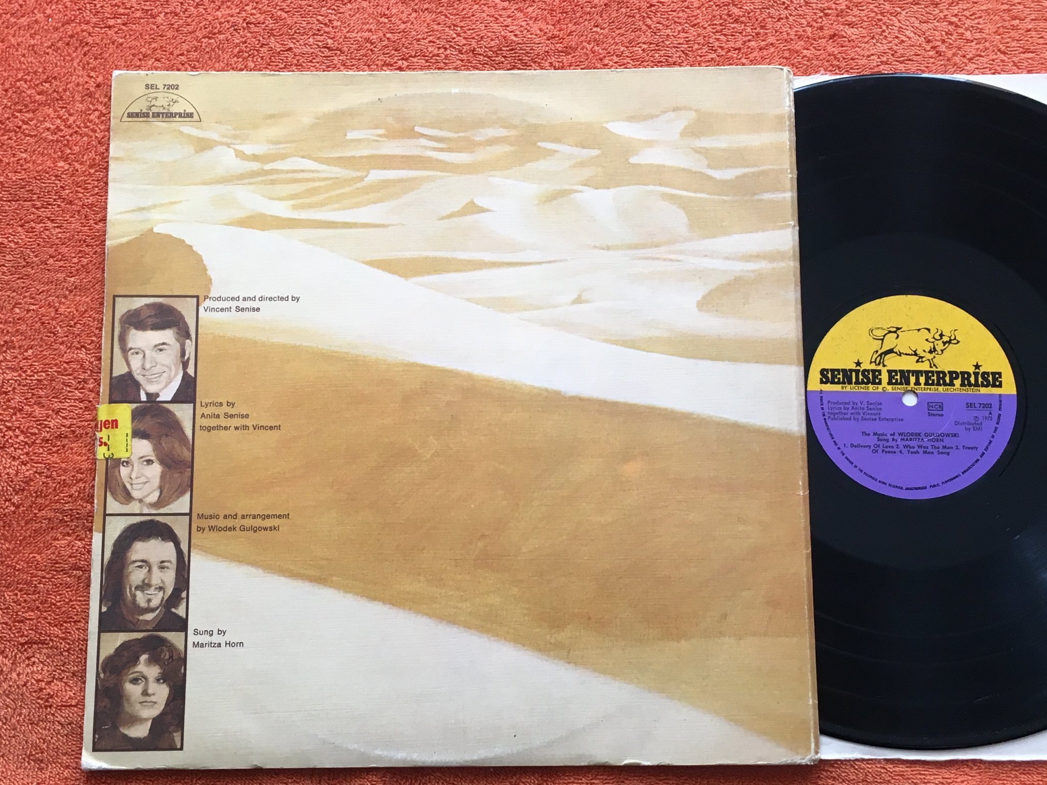 Omslagsbild för skivan WLODEK GULGOWSKI & MARITZA HORN LP -72 SENISE ENTERPRISE SEL 7202