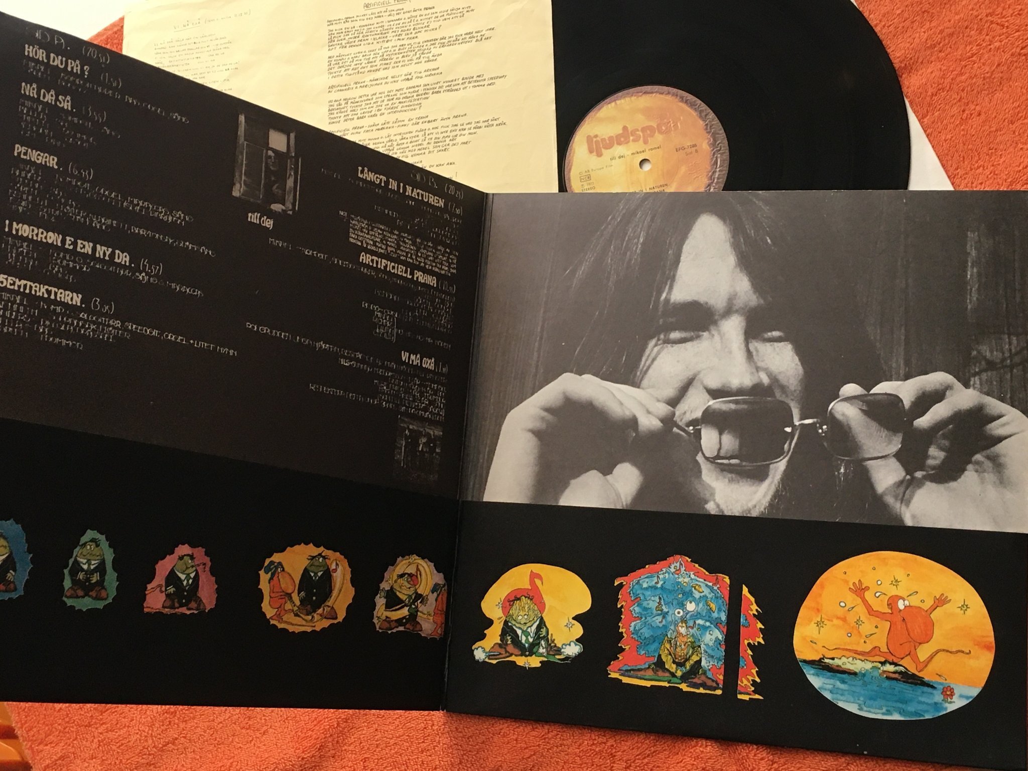 Omslagsbild för skivan MIKAEL RAMEL till dej LP -72 Swe LJUDSPÅR EFG 7205