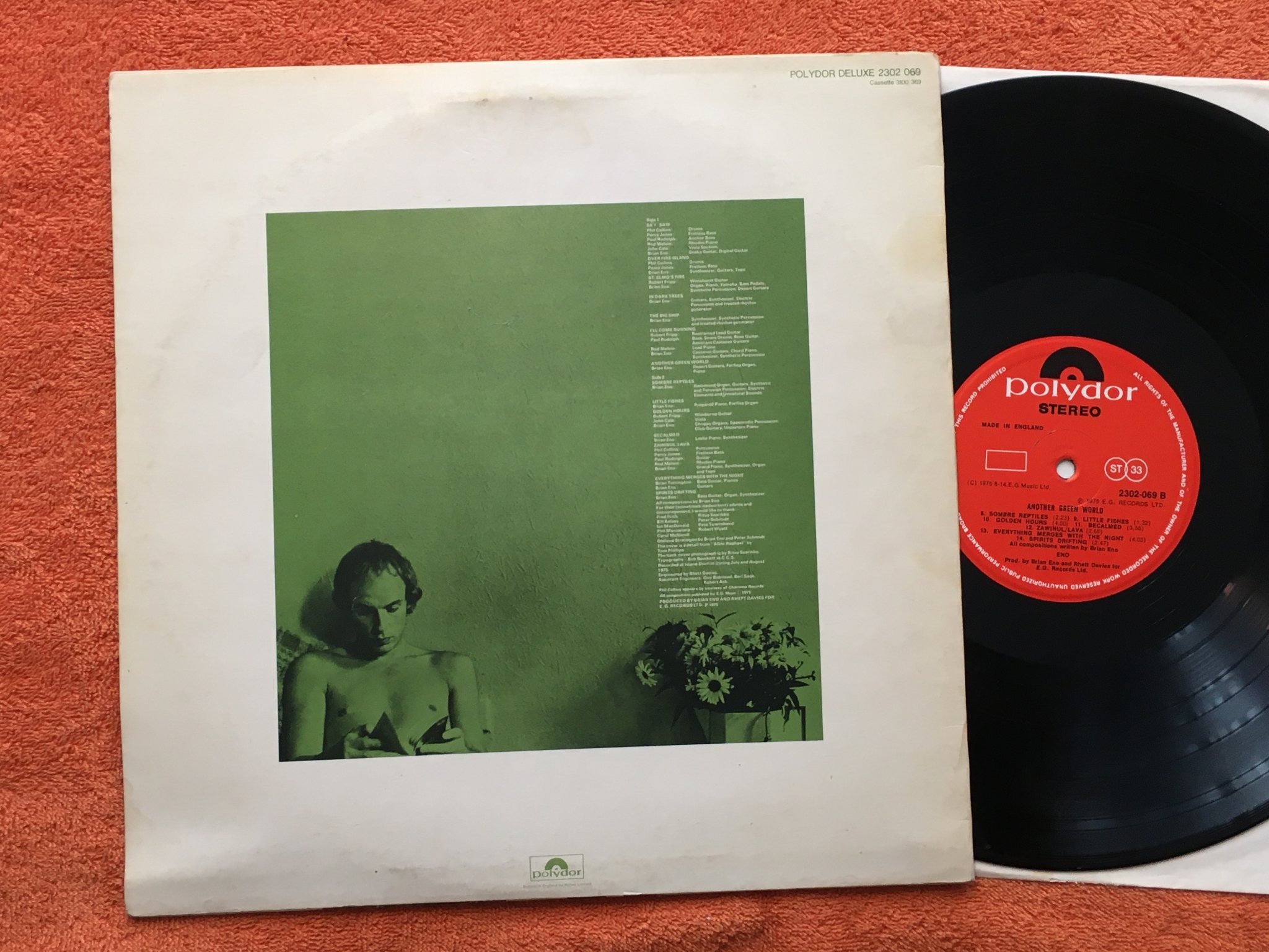 Omslagsbild för skivan BRIAN ENO another green world LP -75 UK POLYDOR 2302-069