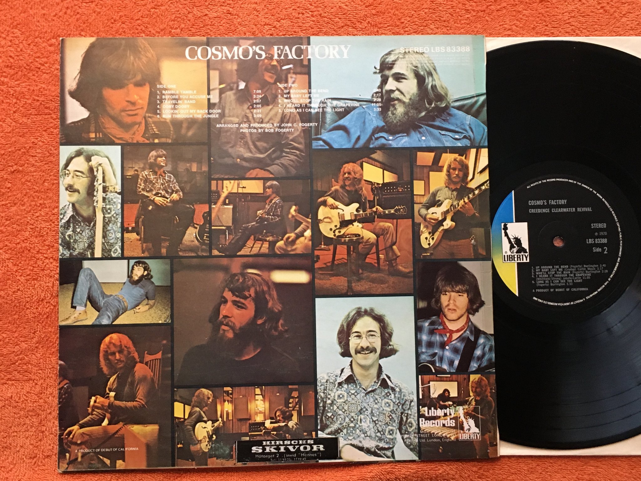 Omslagsbild för skivan CREEDENCE CLEARWATER REVIVAL cosmo's factory LP -70 UK LIBERTY LBS 83388