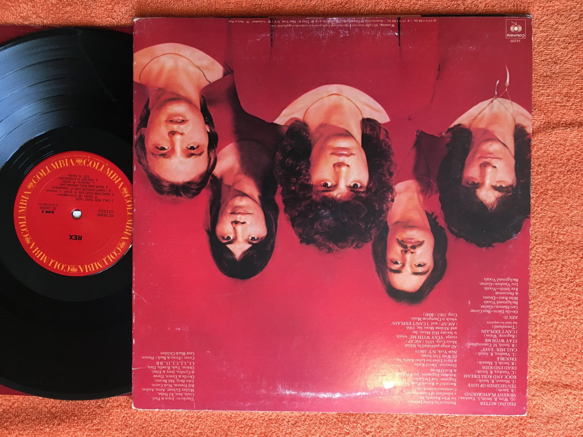 Omslagsbild för skivan REX s/t LP -76 US COLUMBIA PC 34399