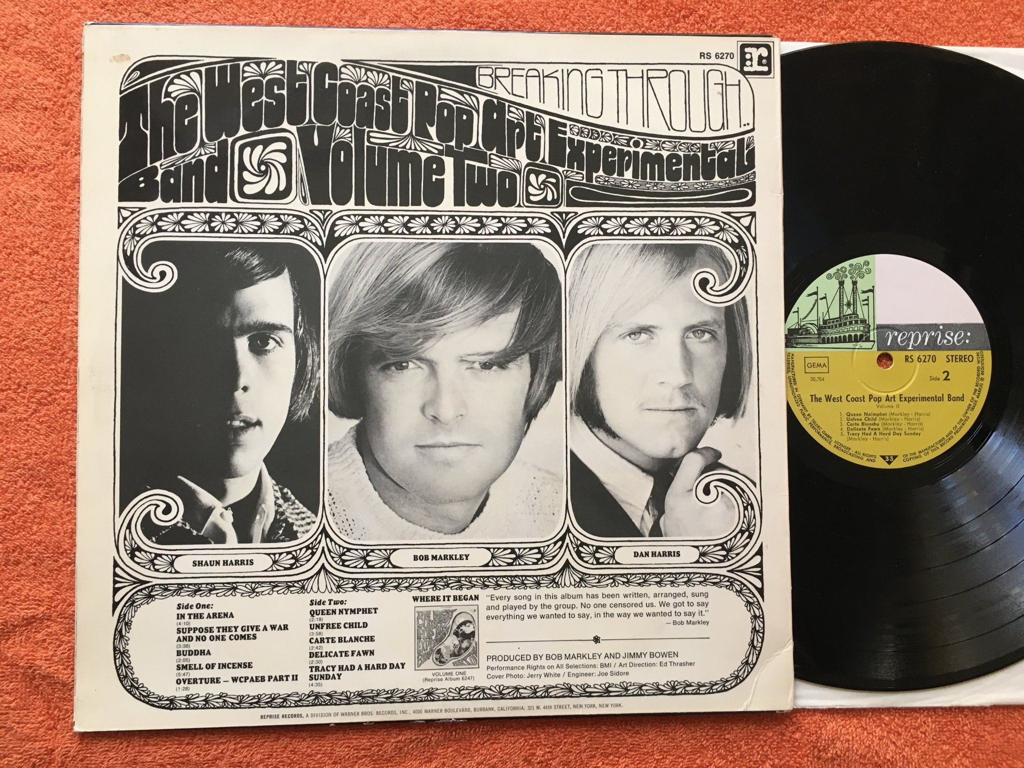 Omslagsbild för skivan THE WEST COAST POP ART EXPERIMENTAL BAND VOL 2 LP -67 Ger. REPRISE 6270