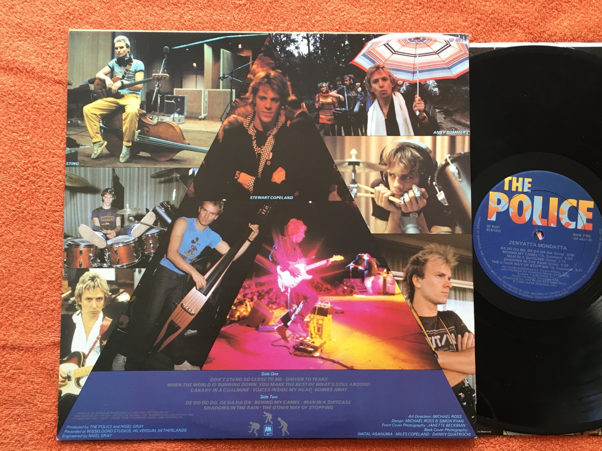 Omslagsbild för skivan POLICE zenyatta mondatta LP -80 A&M SP 4331