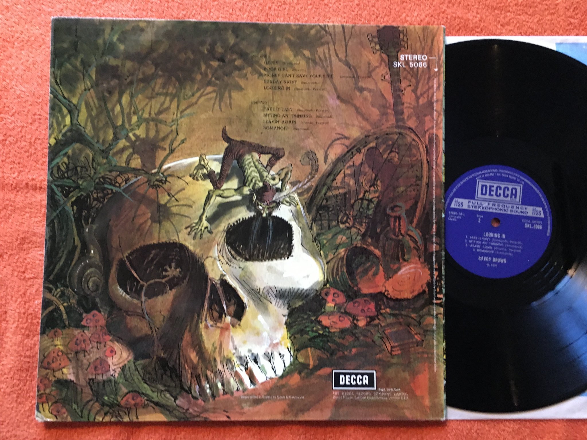 Omslagsbild för skivan SAVOY BROWN looking in LP -70 UK DECCA SKL 5066 