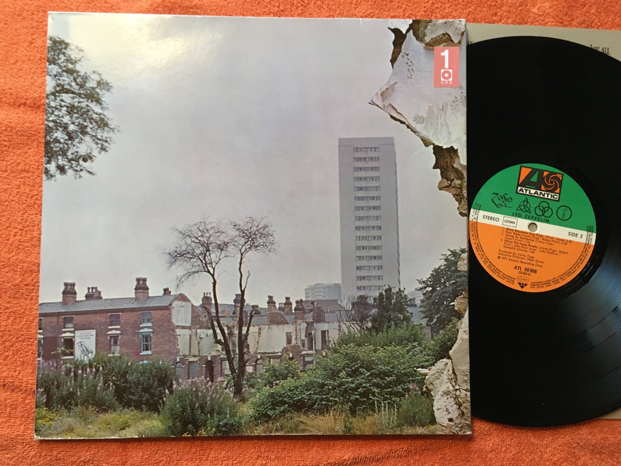 Omslagsbild för skivan LED ZEPPELIN s/t  LP Ger ATLANTIC ATL 50008 "stairway to heaven"