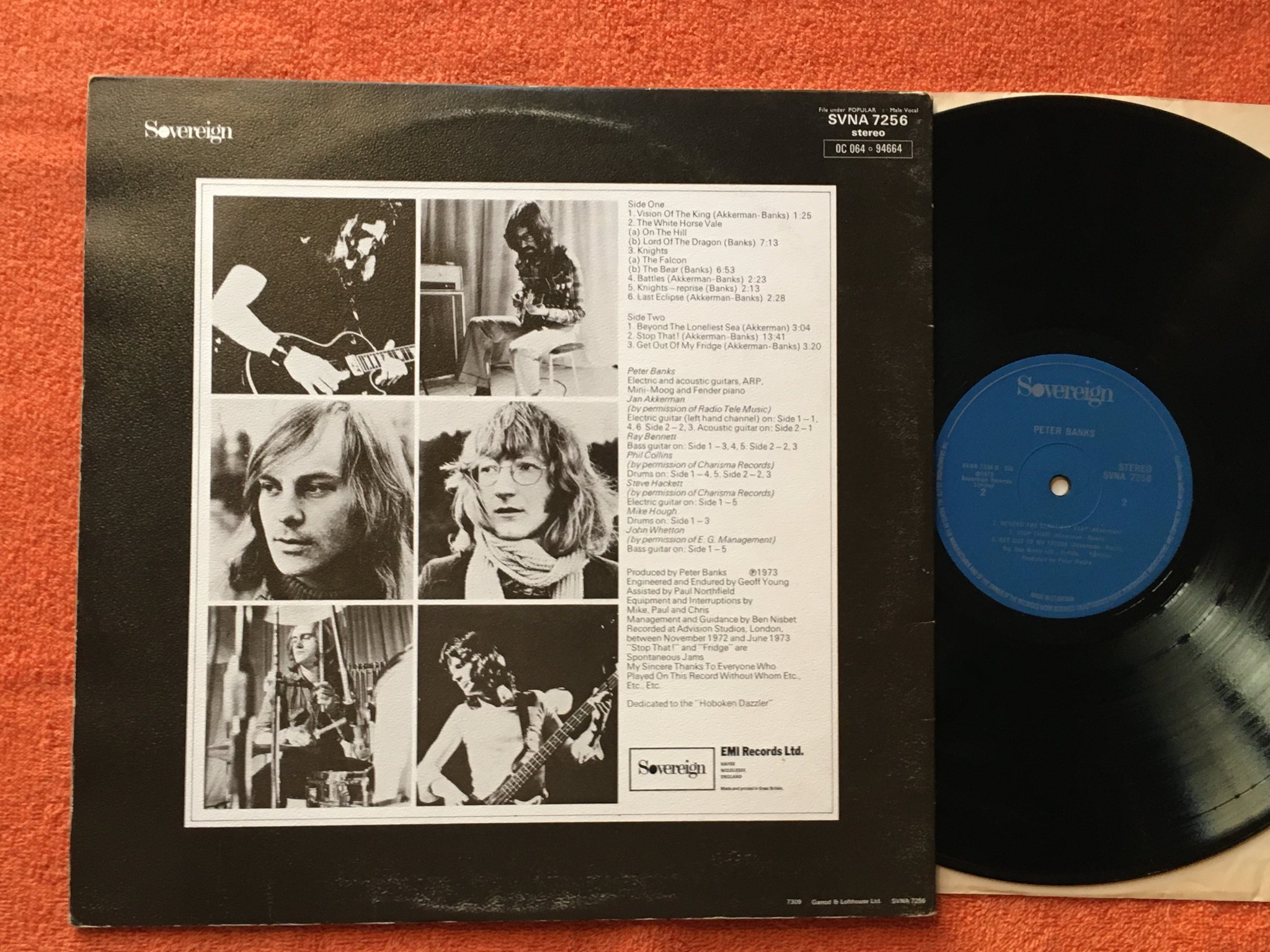 Omslagsbild för skivan PETER BANKS s/t LP -73 UK SOVEREIGN SVNA 7256