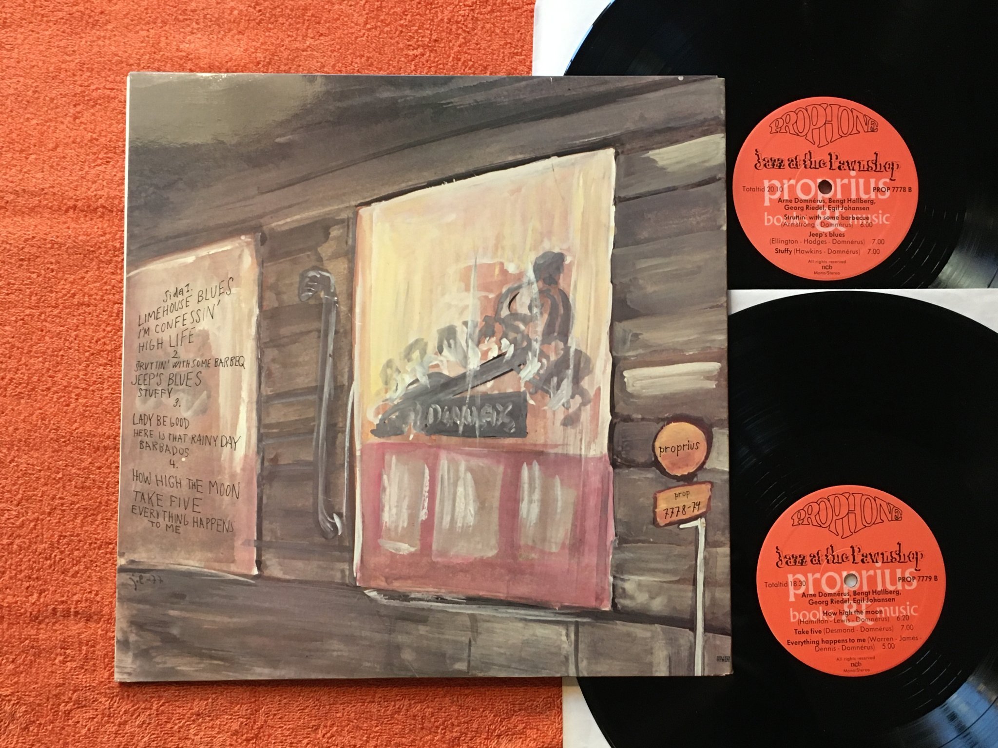 Omslagsbild för skivan JAZZ AT THE PAWNSHOP 2xLP -77 Swe PROPRIUS PROP 7778-79  audiophile 