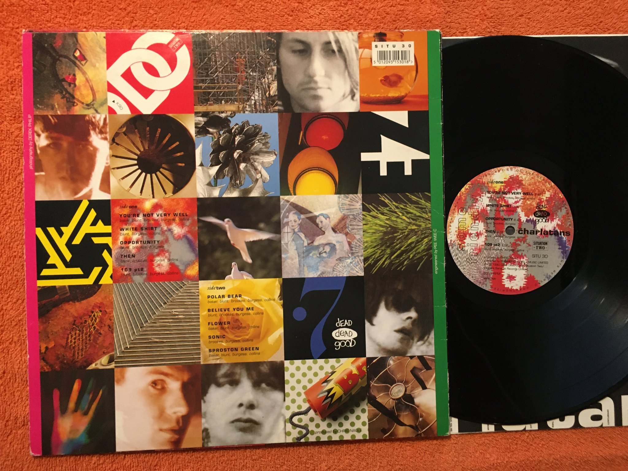 Omslagsbild för skivan THE CHARLATANS some friendly LP -90 UK SITUATION TWO SITU 30