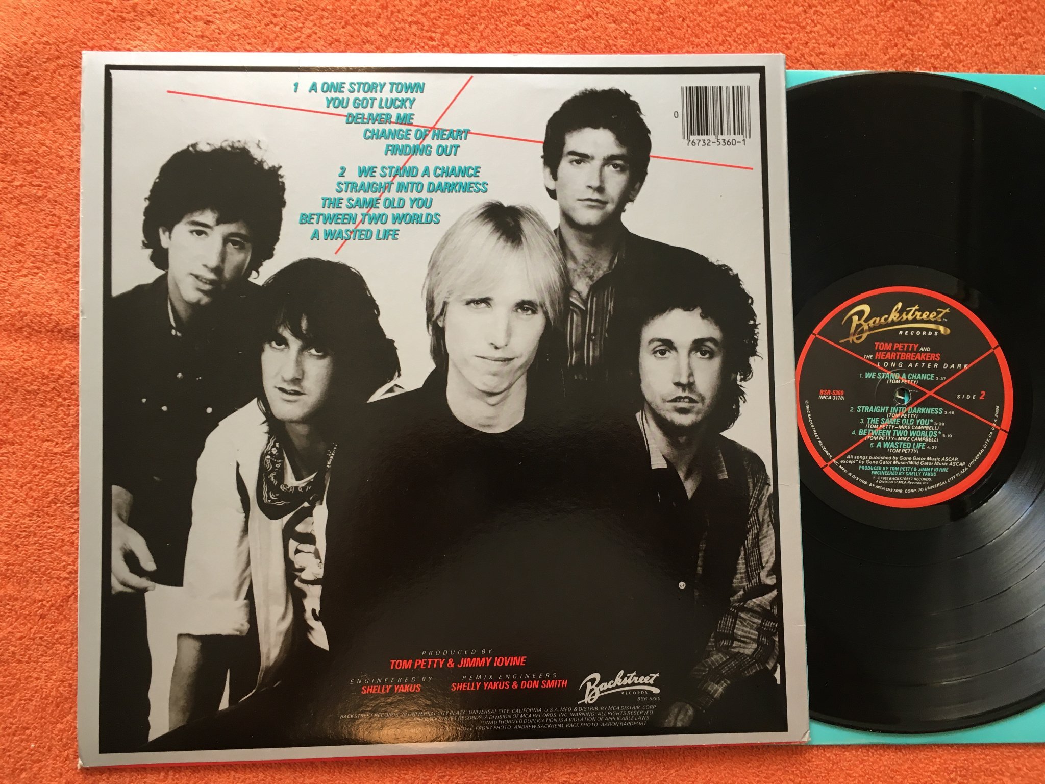 Omslagsbild för skivan TOM PETTY & THE HEARTBREAKERS long after dark LP -82 US BACKSTREET BSR 5360
