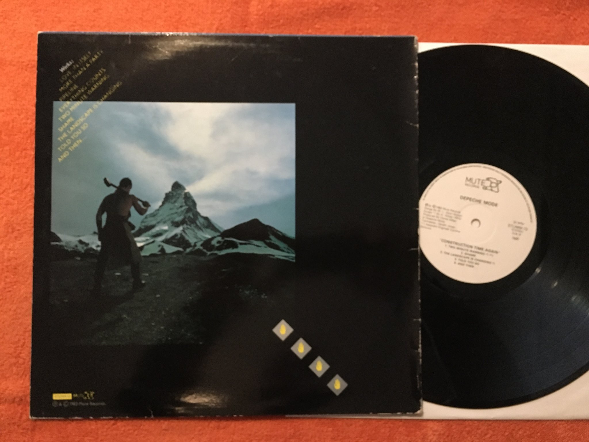Omslagsbild för skivan DEPECHE MODE construction time again LP -83 MUTE STUMM-13