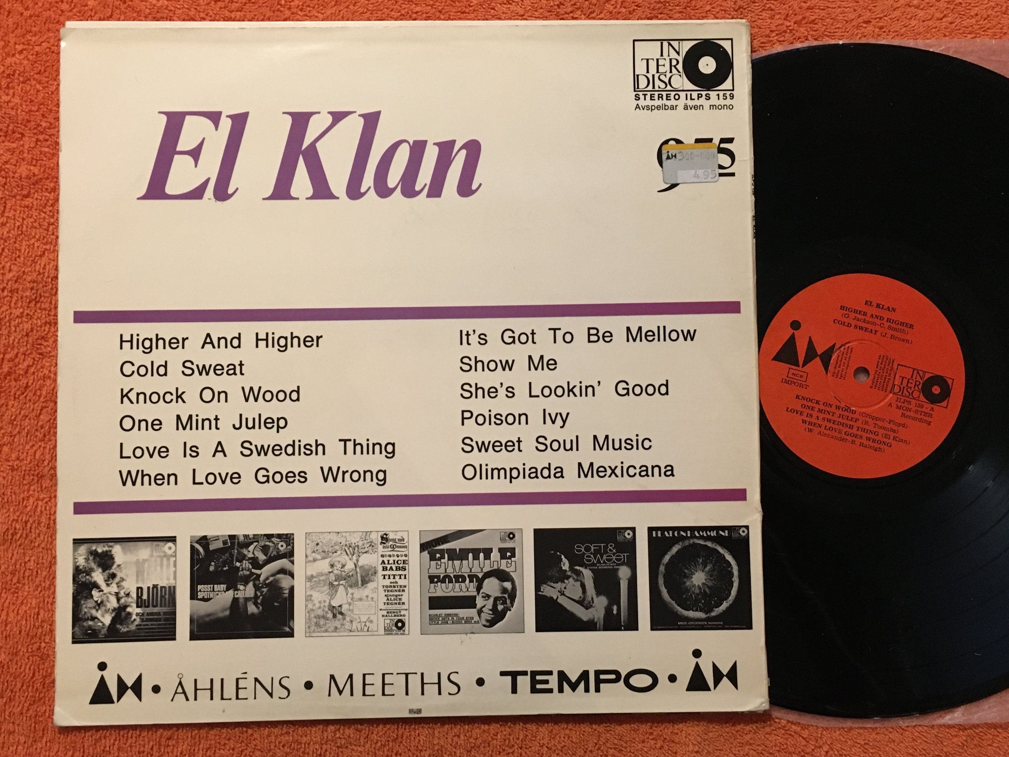 Omslagsbild för skivan EL KLAN love is a Swedish thing LP -71 Swe INTERDISC ILPS 159 latin soul