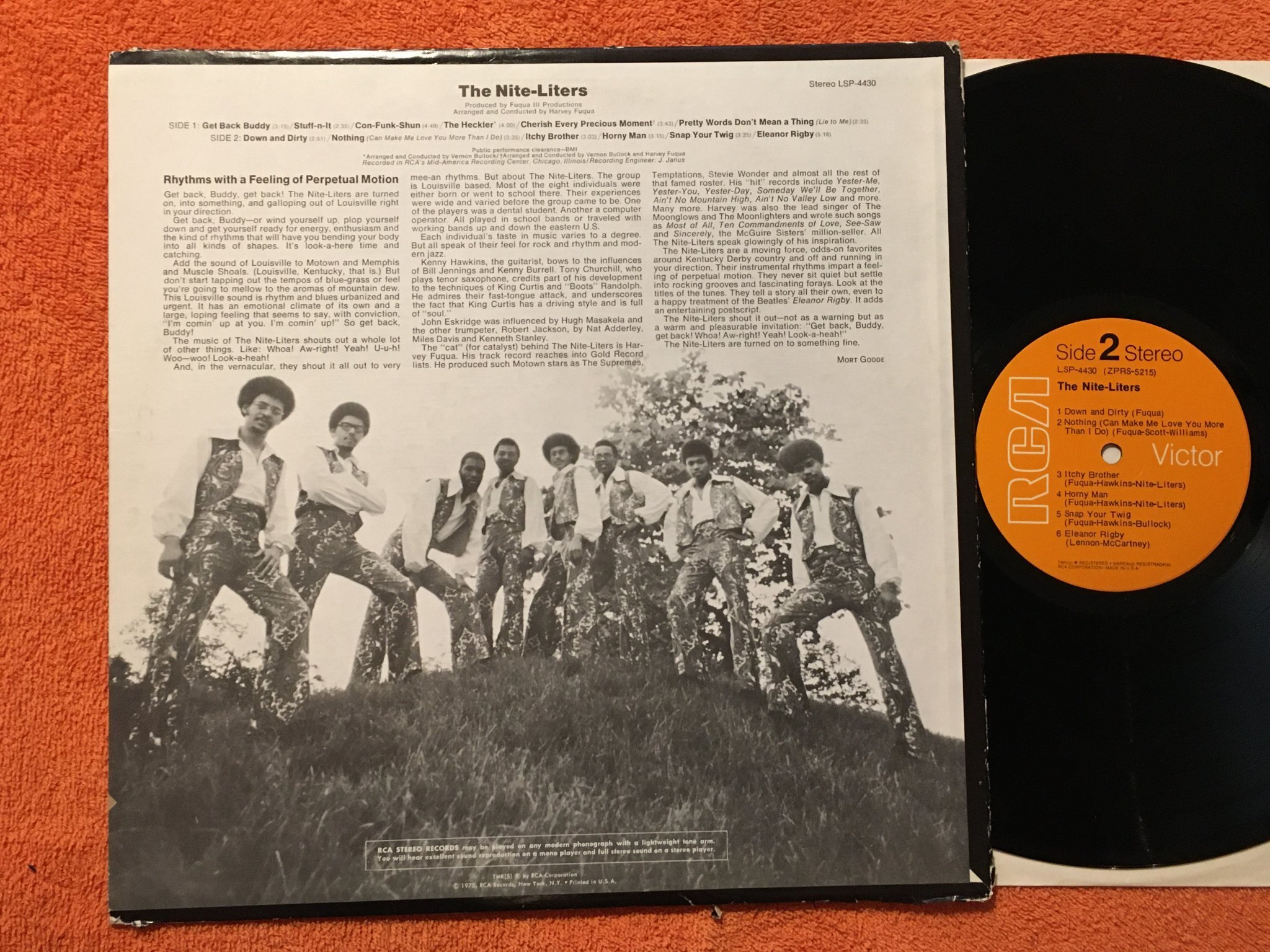 Omslagsbild för skivan THE NITE-LITERS s/t LP -70 US RCA LSP-4430