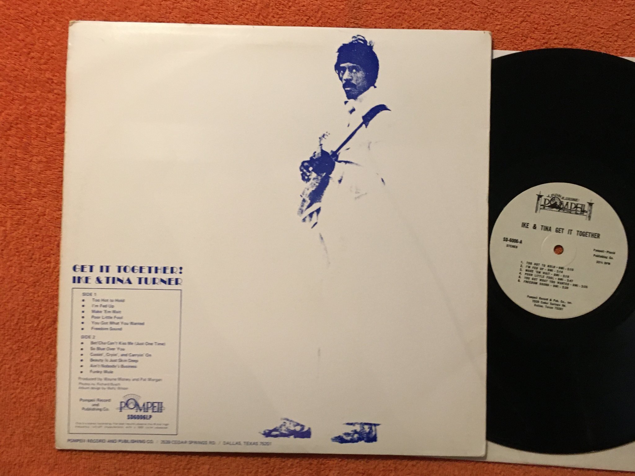 Omslagsbild för skivan IKE & TINA TURNER get it together LP -69 US POMPEII SD 6006